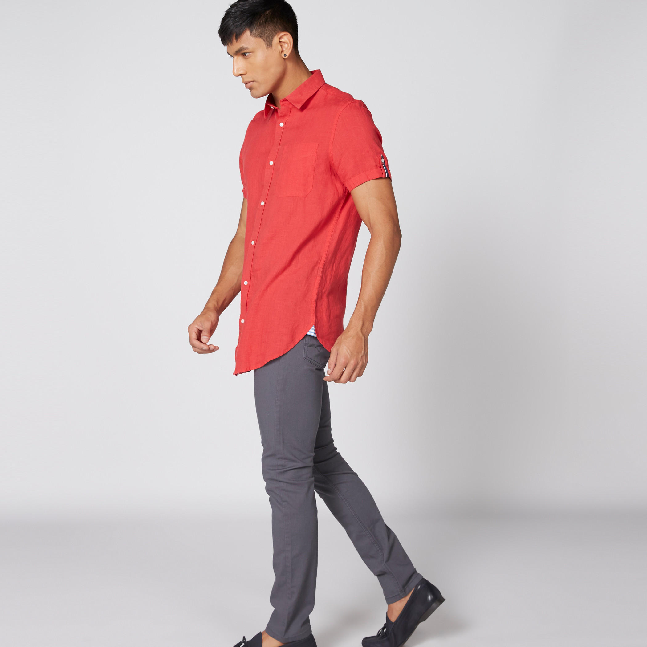 قميص بأكمام قصيرة وأزرار-men-clothing-shirts-image-4