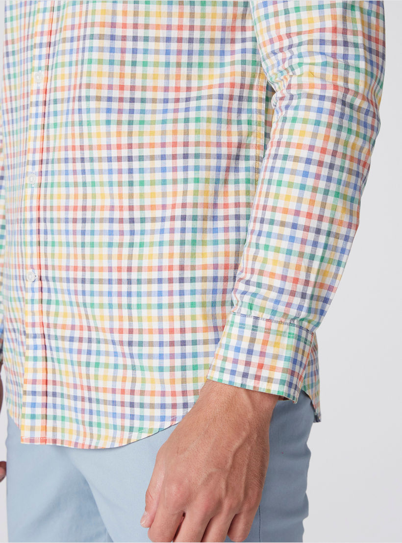 قميص كاروهات بأكمام طويلة-men-clothing-shirts-image-2