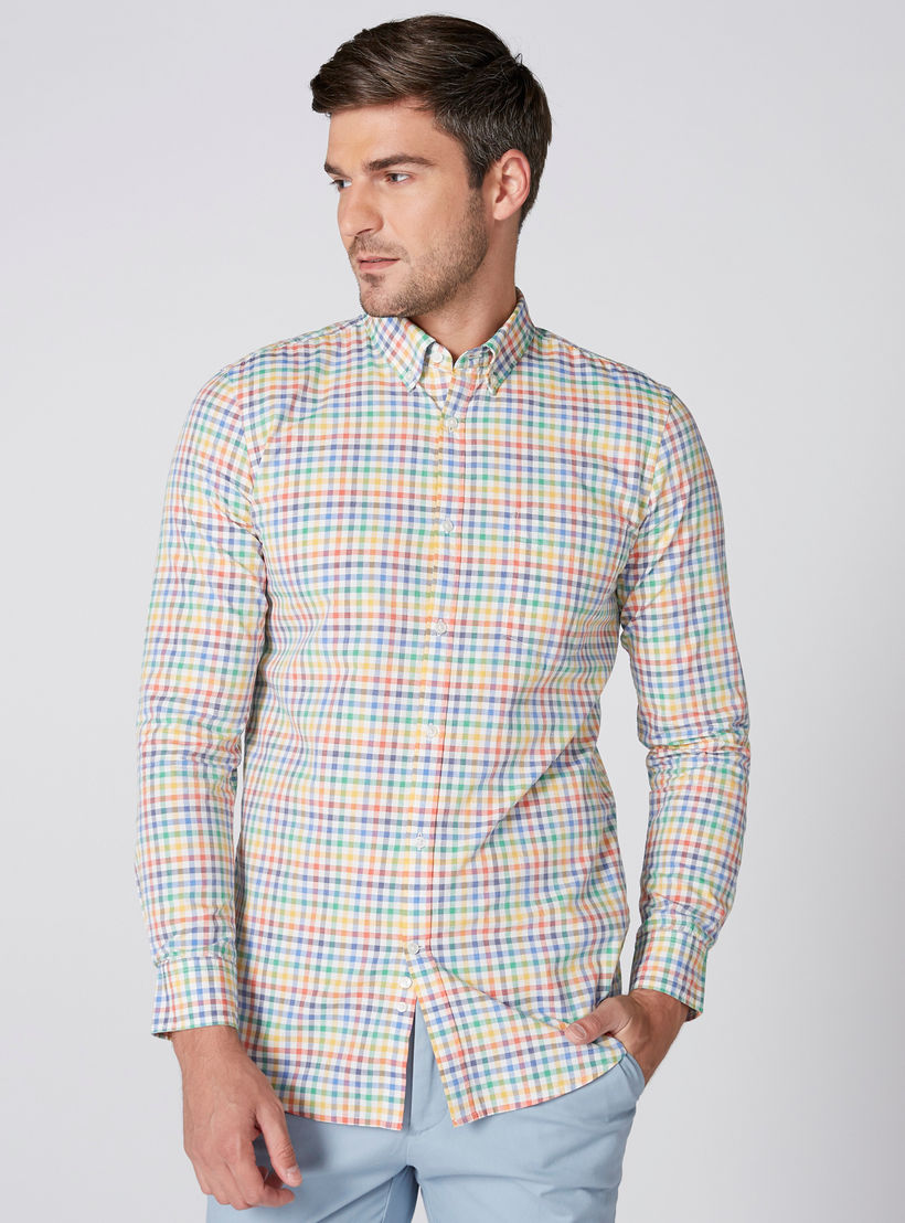 قميص كاروهات بأكمام طويلة-men-clothing-shirts-image-3