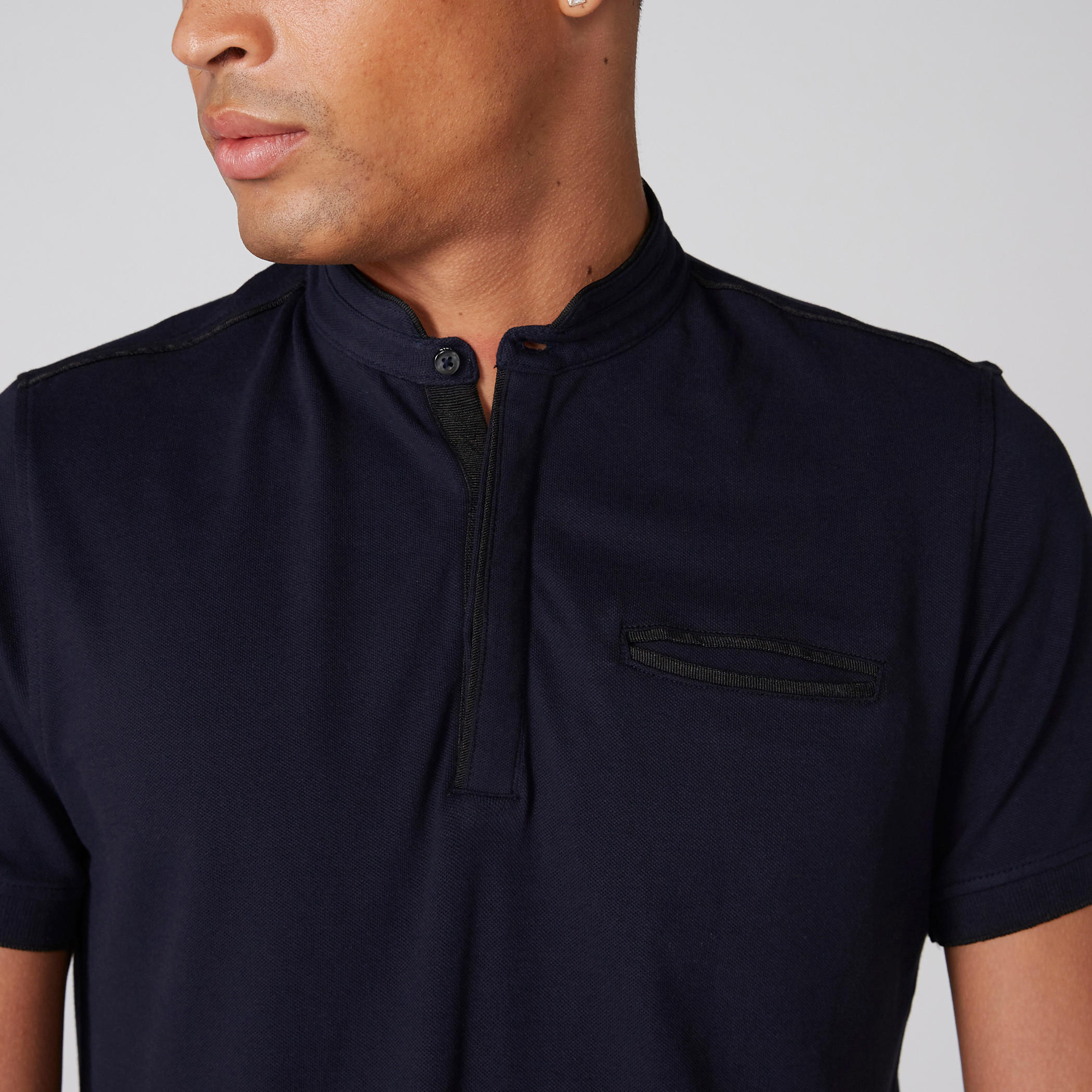 Mandarin Collar T-Shirt with Short Sleeves-men-clothing-tshirtsandpolos-tshirts-image-4
