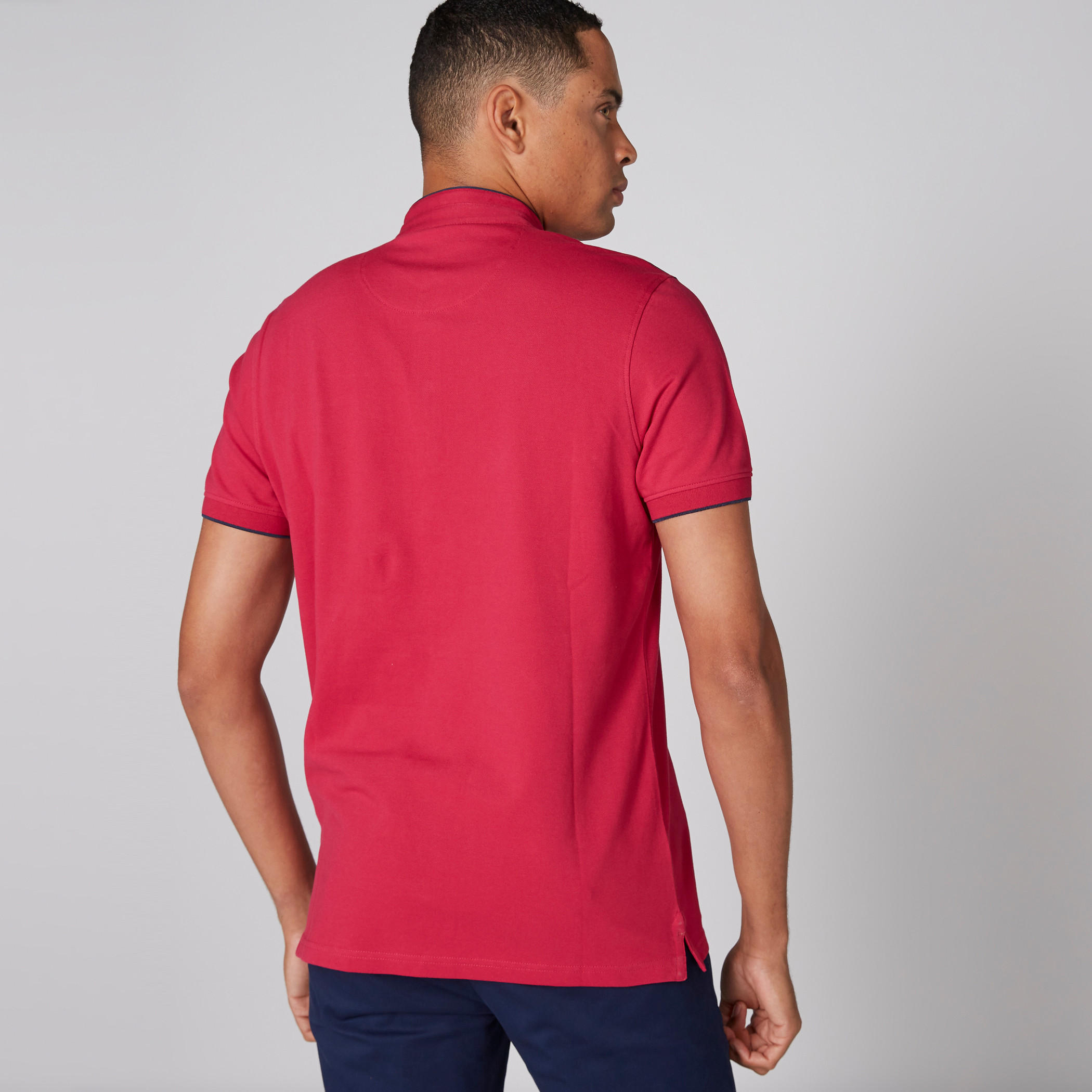 تيشيرت بياقة ماندارين وأكمام قصيرة-men-clothing-tshirtsandpolos-polos-image-2