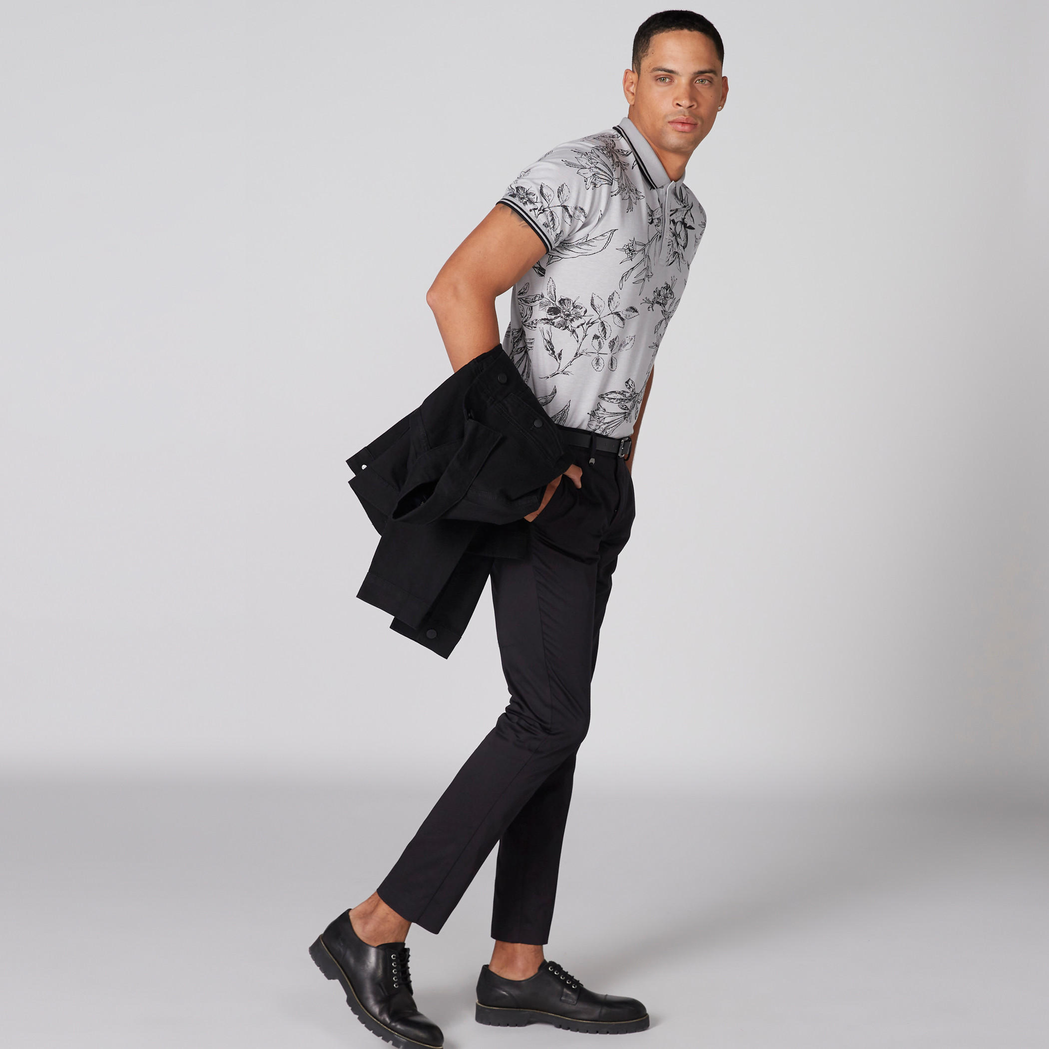 تيشيرت بياقة بولو وأكمام قصيرة وطبعات-men-clothing-tshirtsandpolos-polos-image-1