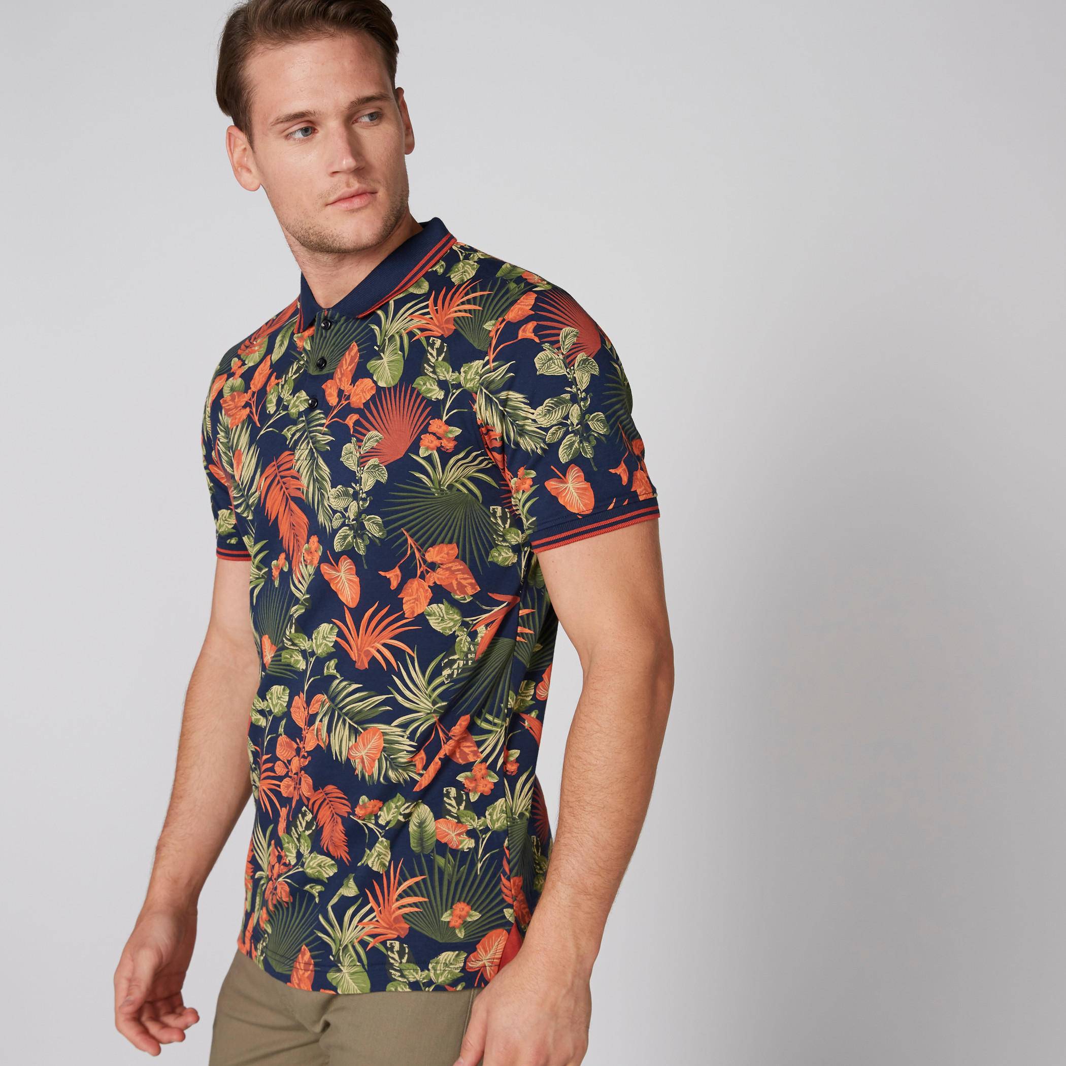 تيشيرت بياقة بولو وأكمام قصيرة وطبعات-men-clothing-tshirtsandpolos-polos-image-3