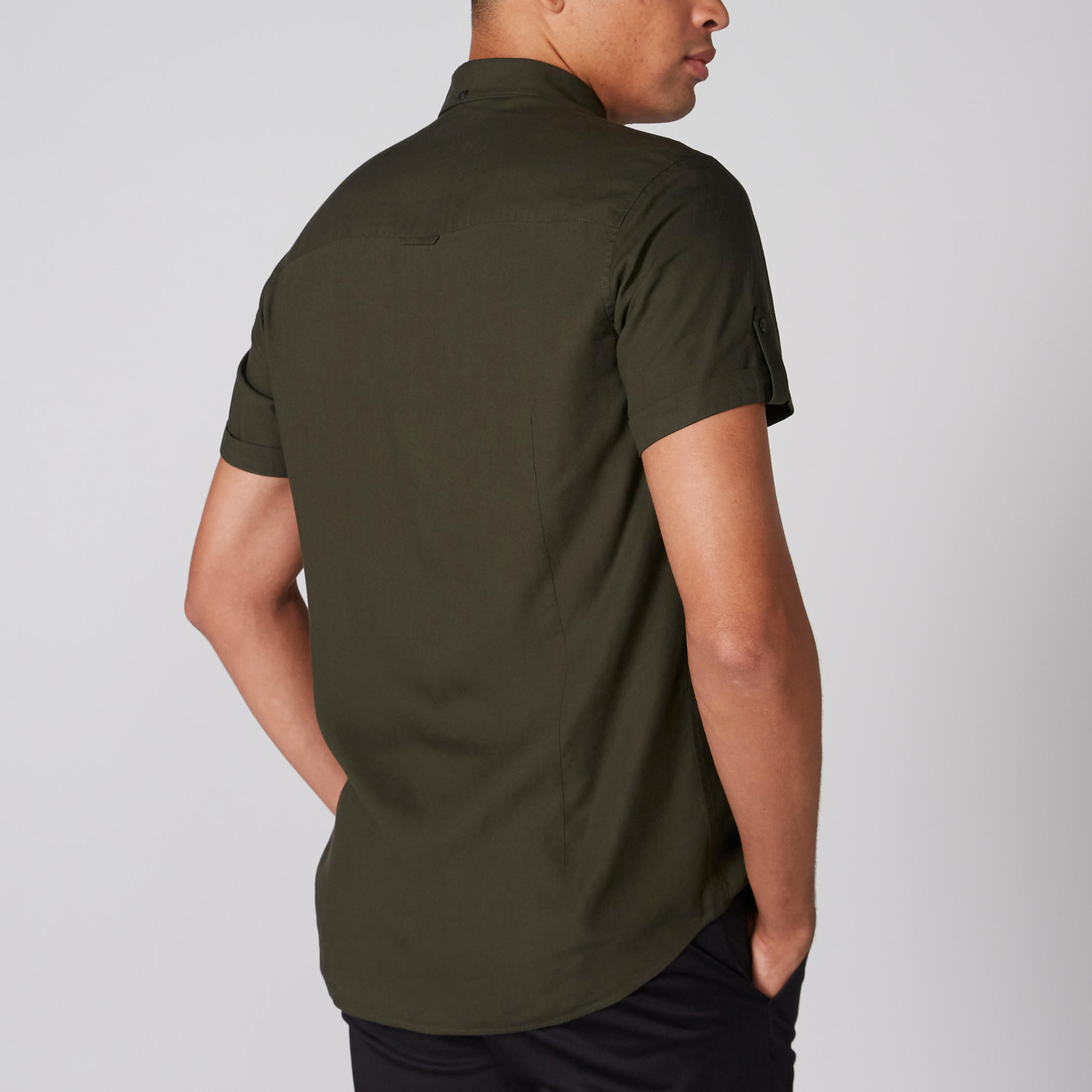 Short Sleeves Shirt with Complete Placket-men-clothing-shirts-image-2
