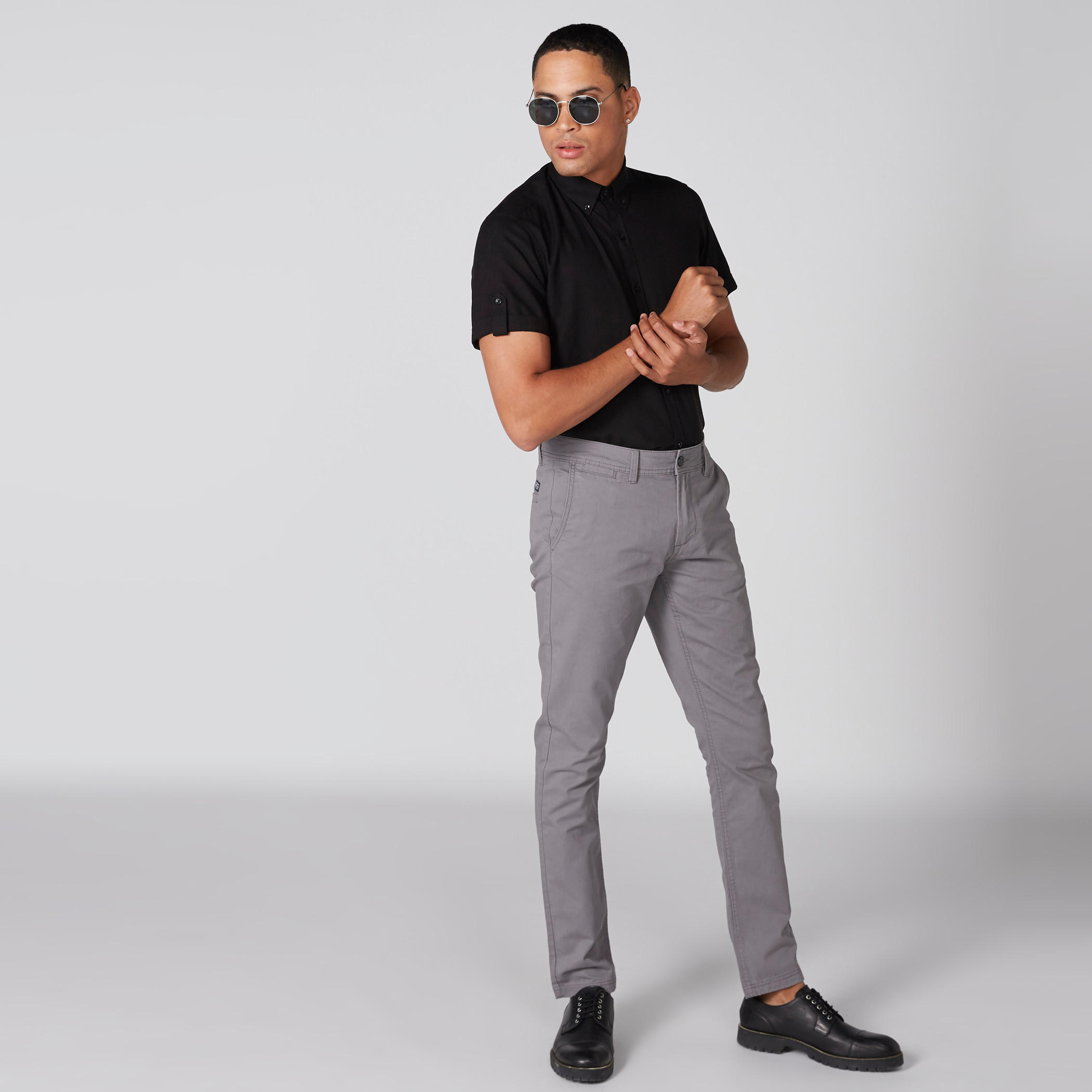 Short Sleeves Shirt with Complete Placket-men-clothing-shirts-image-3
