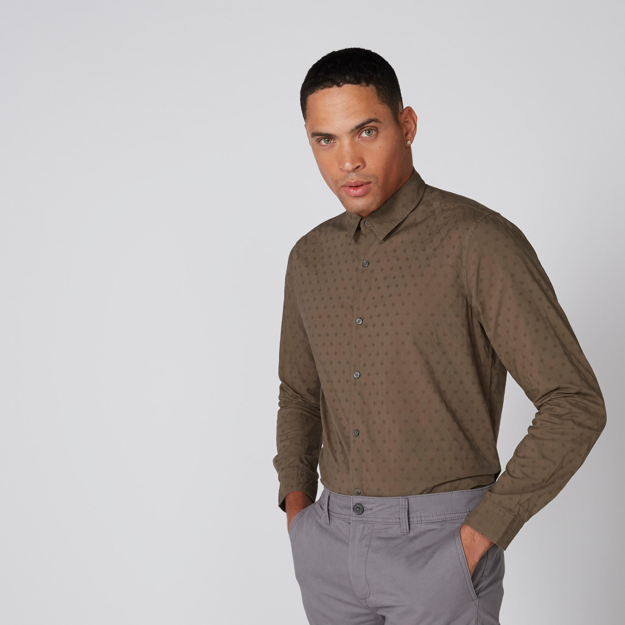 Embroidered Shirt with Full Sleeves and Complete Placket-men-clothing-shirts-image-1
