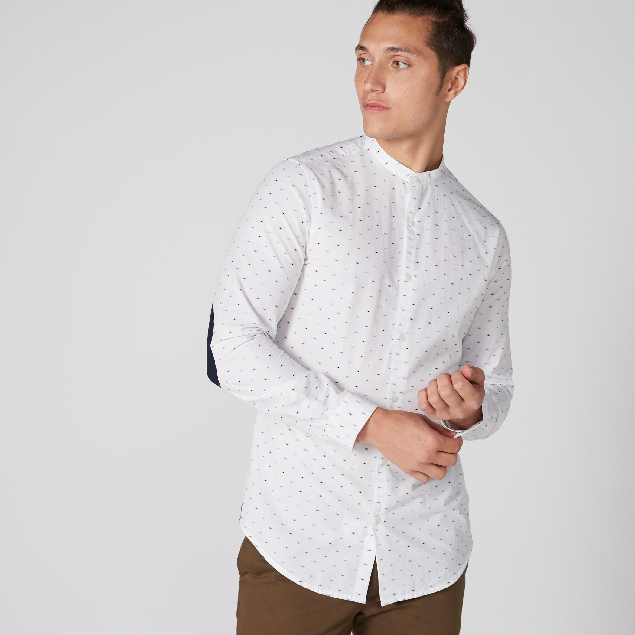 قميص بياقة ماندارين وأكمام طويلة وطبعات-men-clothing-shirts-image-1