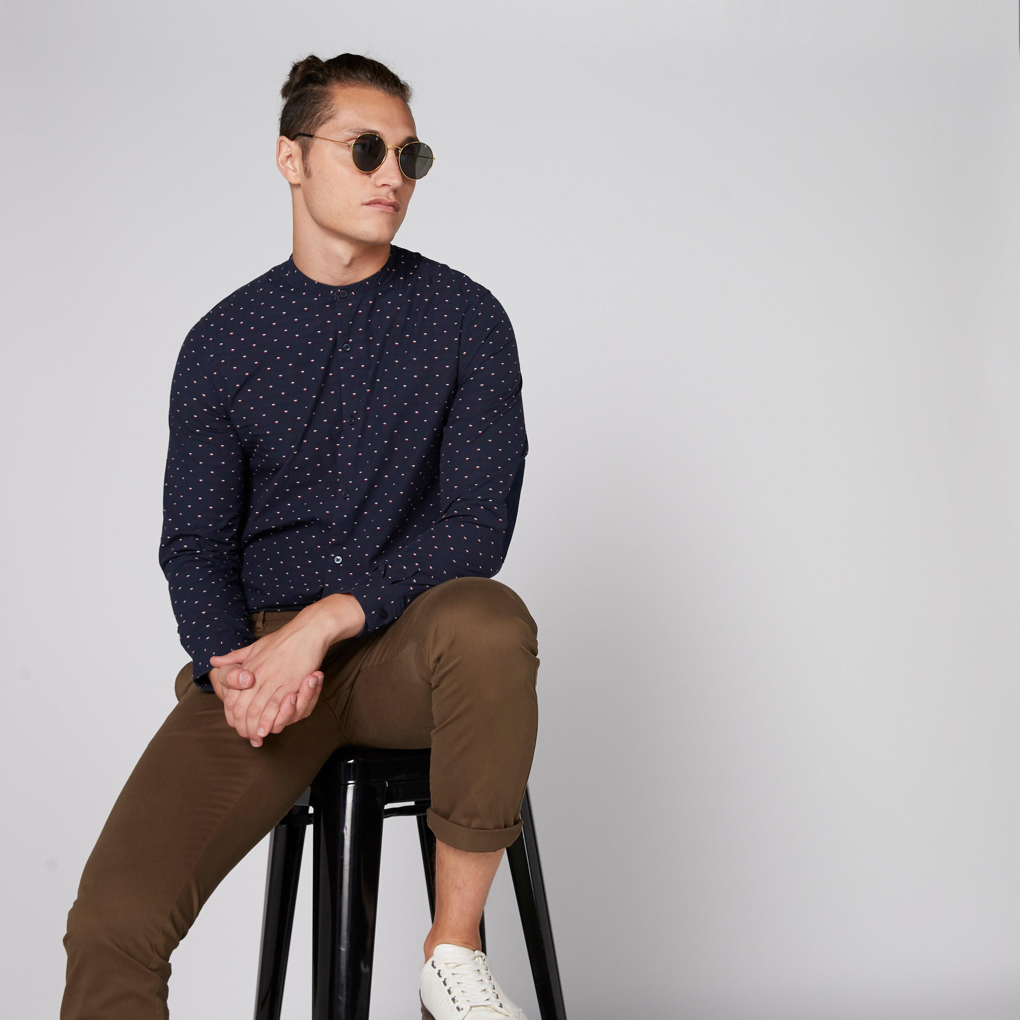 قميص بياقة ماندارين وأكمام طويلة وطبعات-men-clothing-shirts-image-3