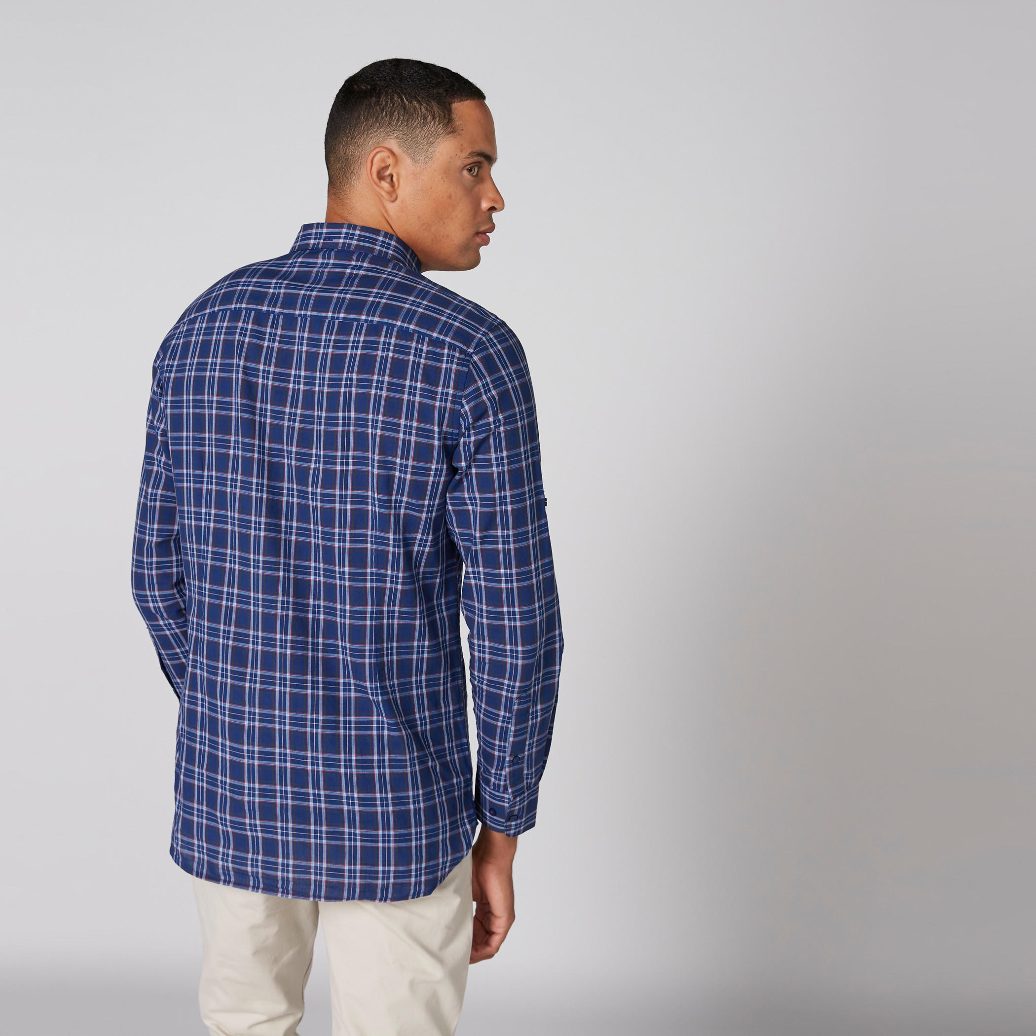 قميص كاروهات بأكمام طويلة وأزرار-men-clothing-shirts-image-3