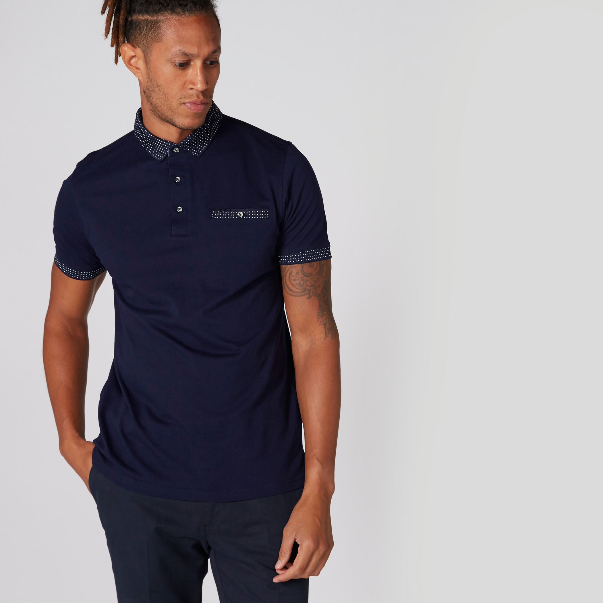 تيشيرت بياقة بولو وأكمام قصيرة-men-clothing-tshirtsandpolos-polos-image-1