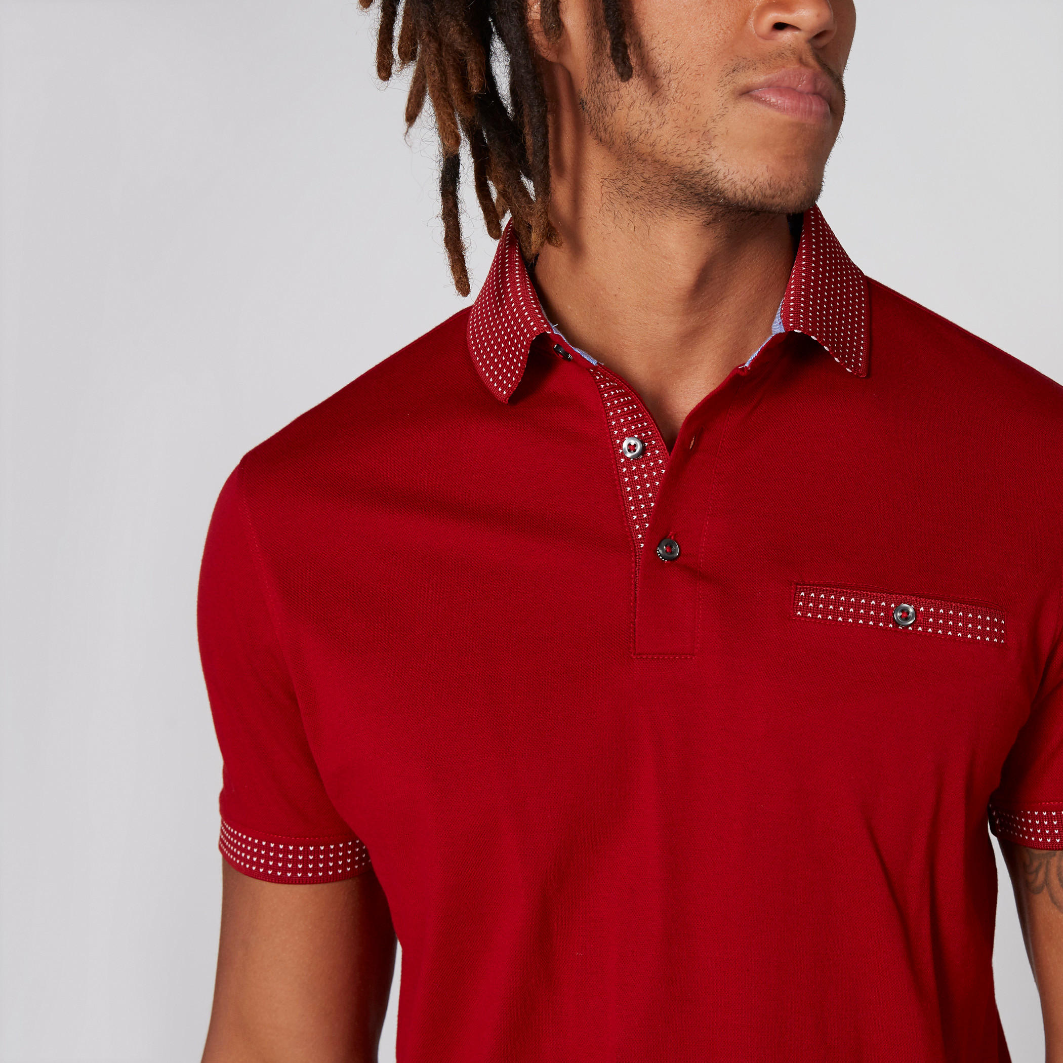تيشيرت بياقة بولو وأكمام قصيرة وجيوب-men-clothing-tshirtsandpolos-polos-image-4