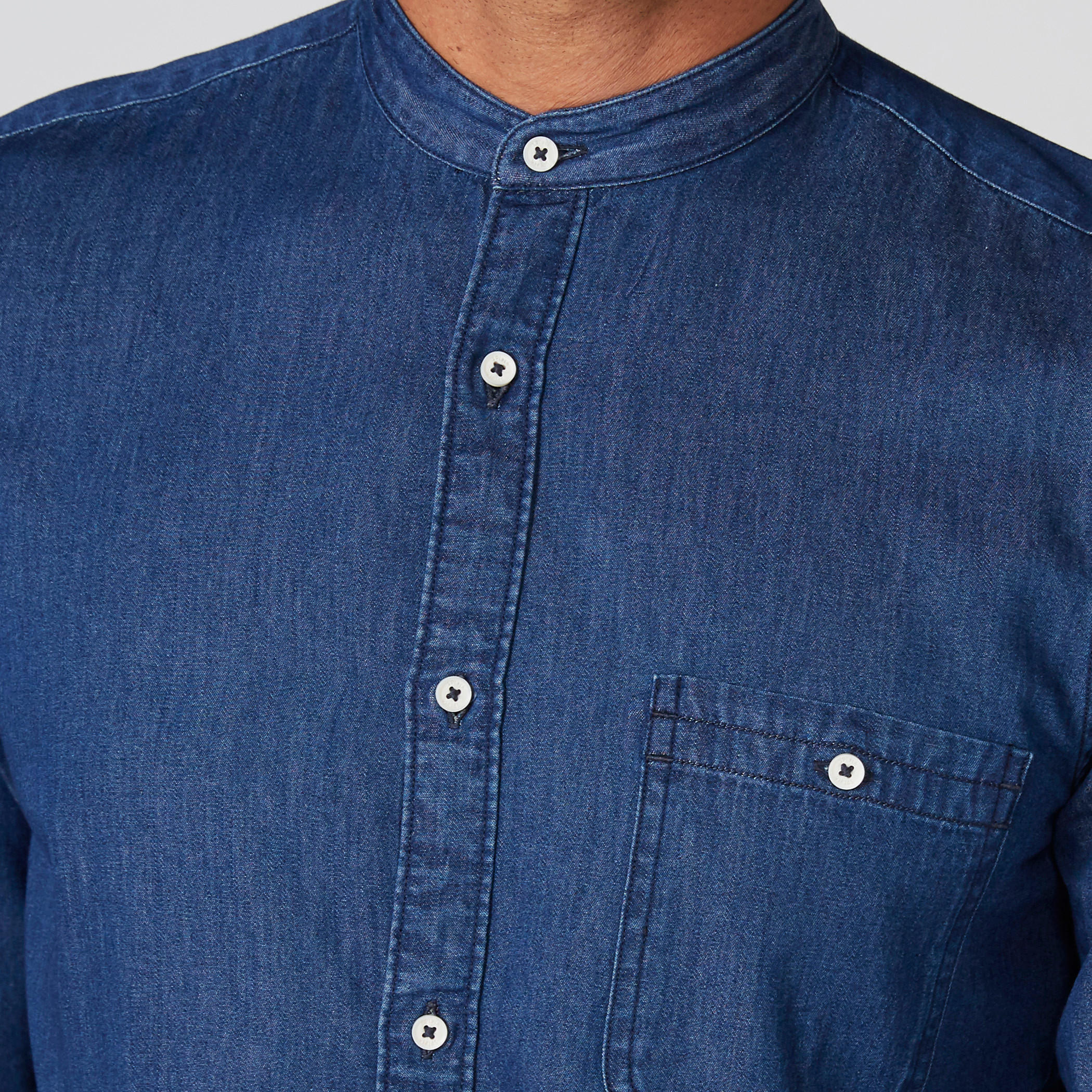 قميص بأكمام طويلة وياقة ماندارين وأزرار-men-clothing-shirts-image-4