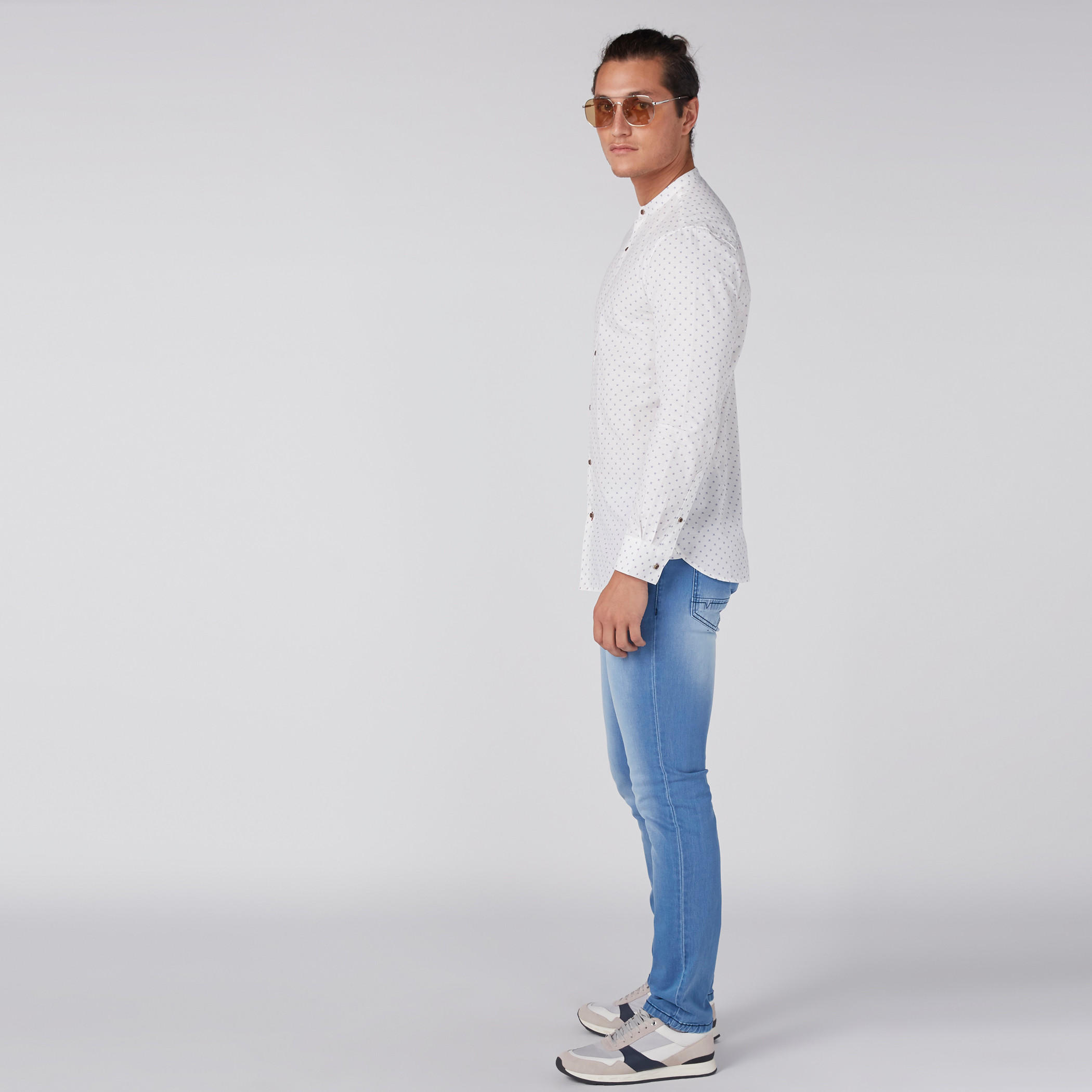 قميص بطبعات بأكمام طويلة وأزرار-men-clothing-shirts-image-1