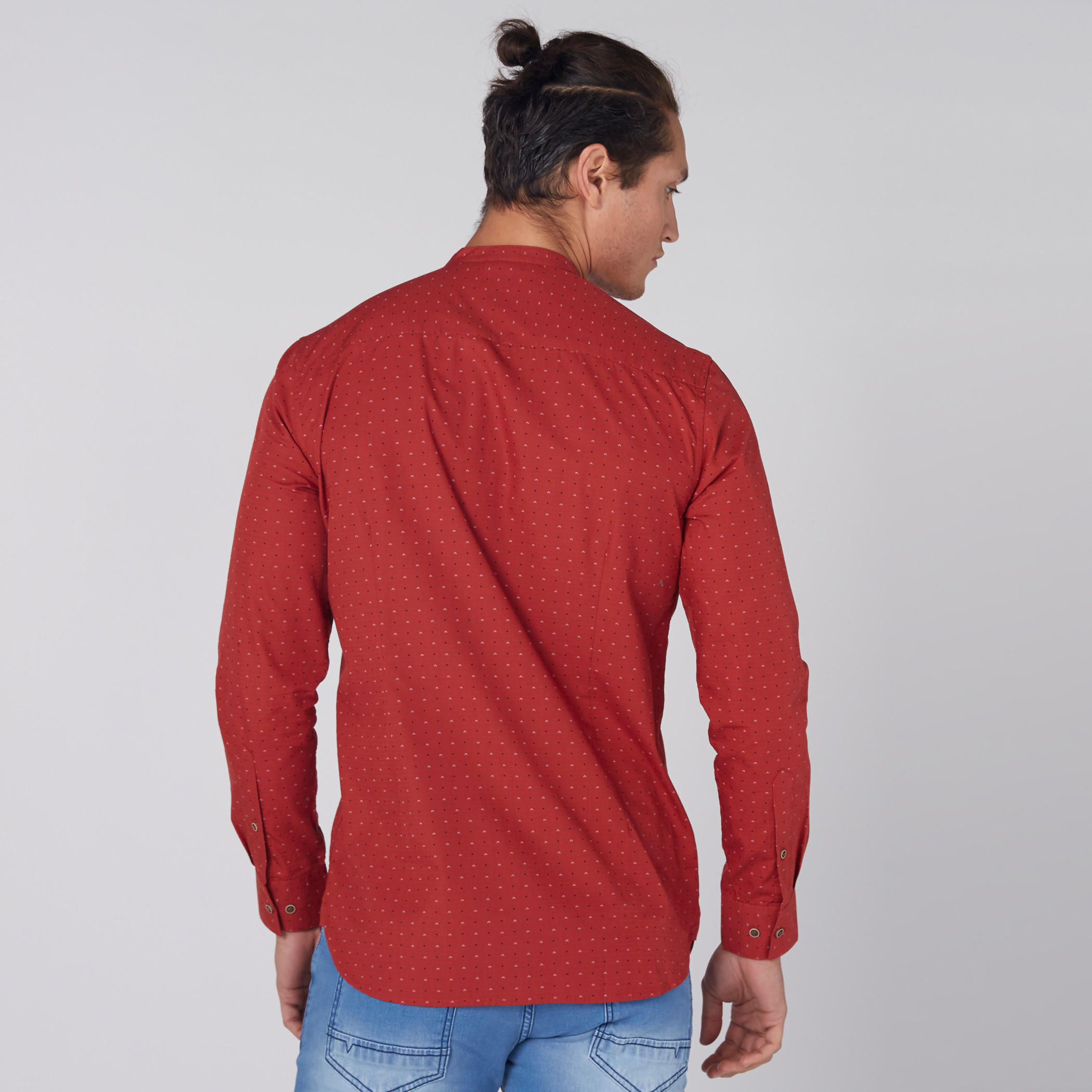 Printed Shirt with Long Sleeves and Complete Placket-men-clothing-shirts-image-3