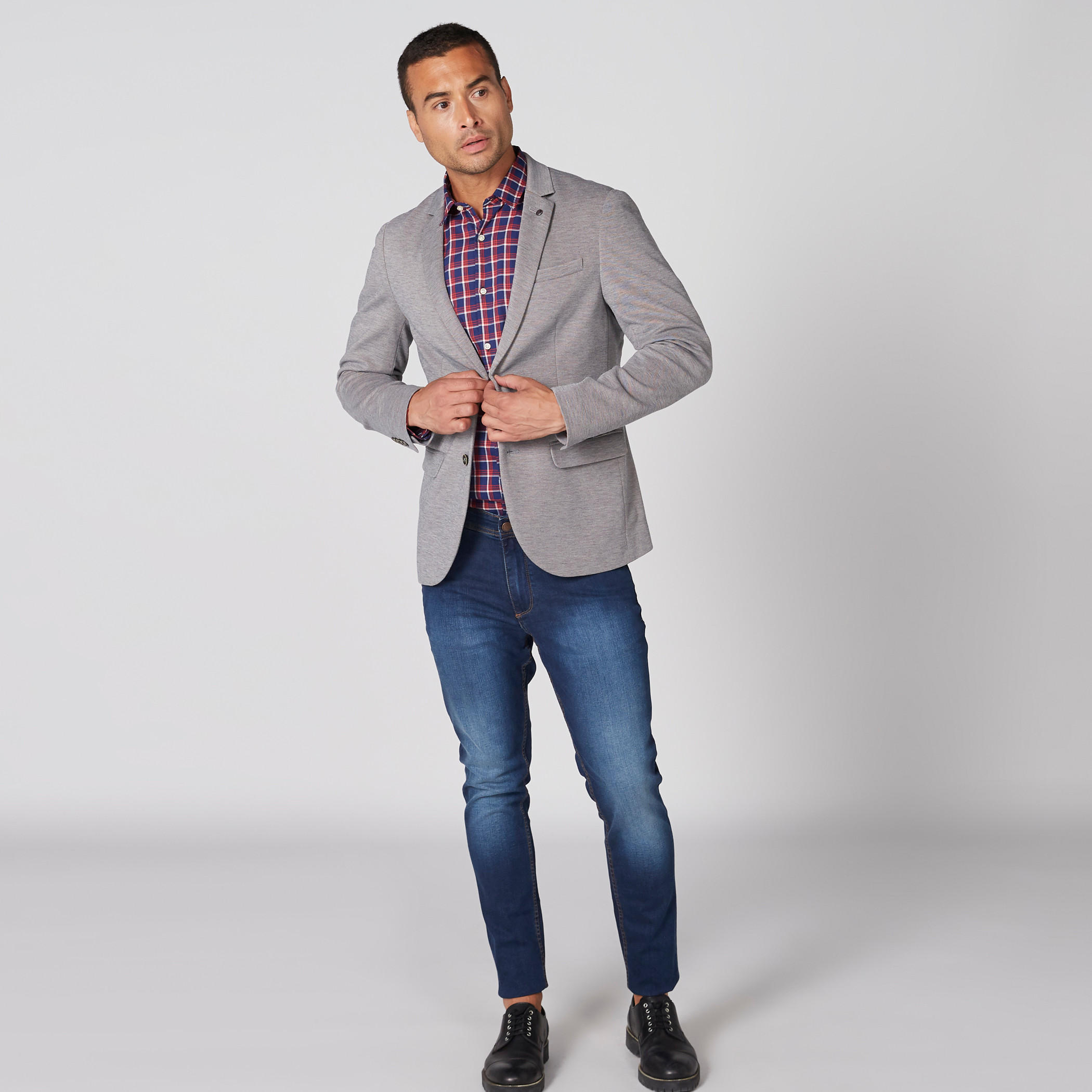 قميص كاروهات بأكمام طويلة وأزرار-men-clothing-shirts-image-4