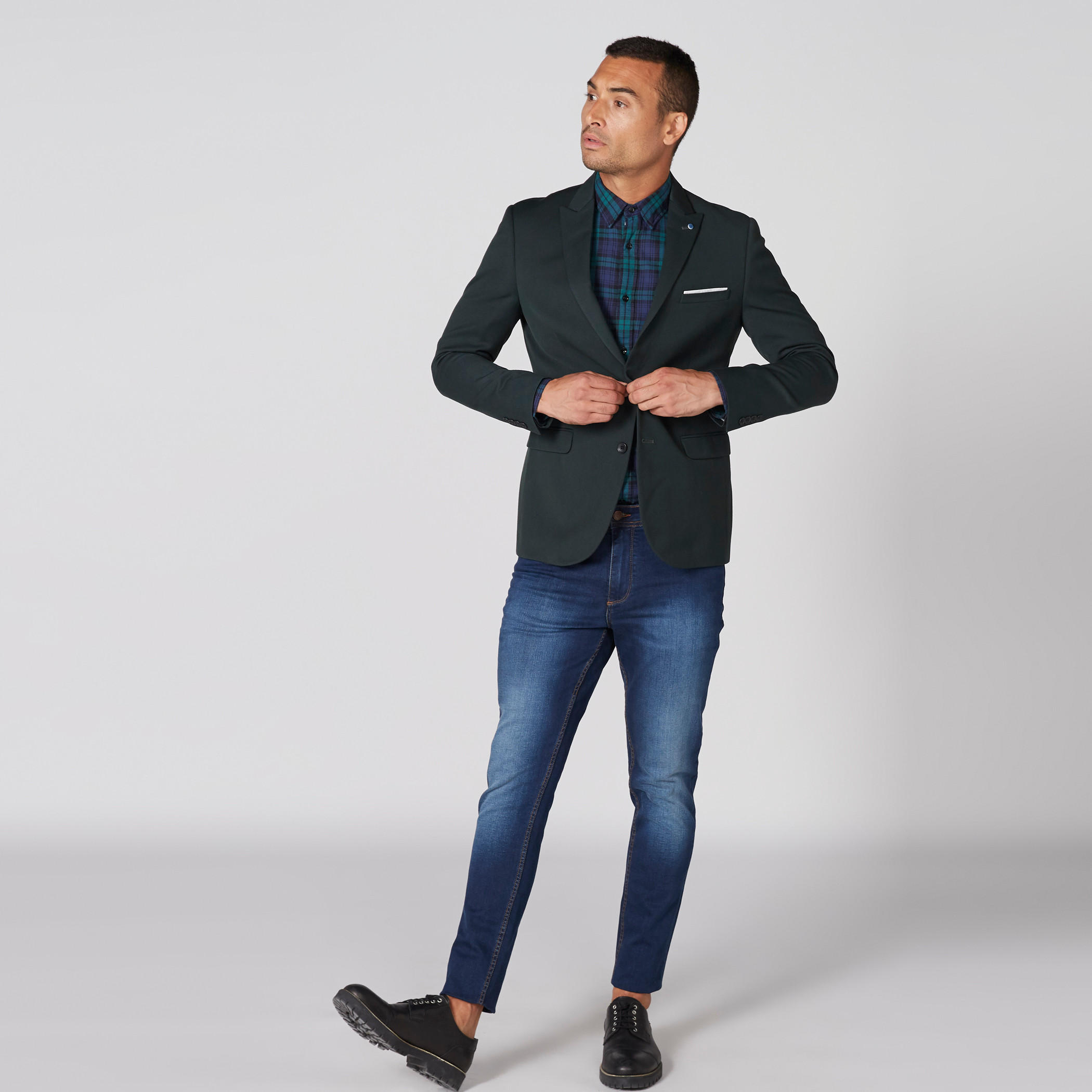 قميص كاروهات بأكمام طويلة وأزرار-men-clothing-shirts-image-2