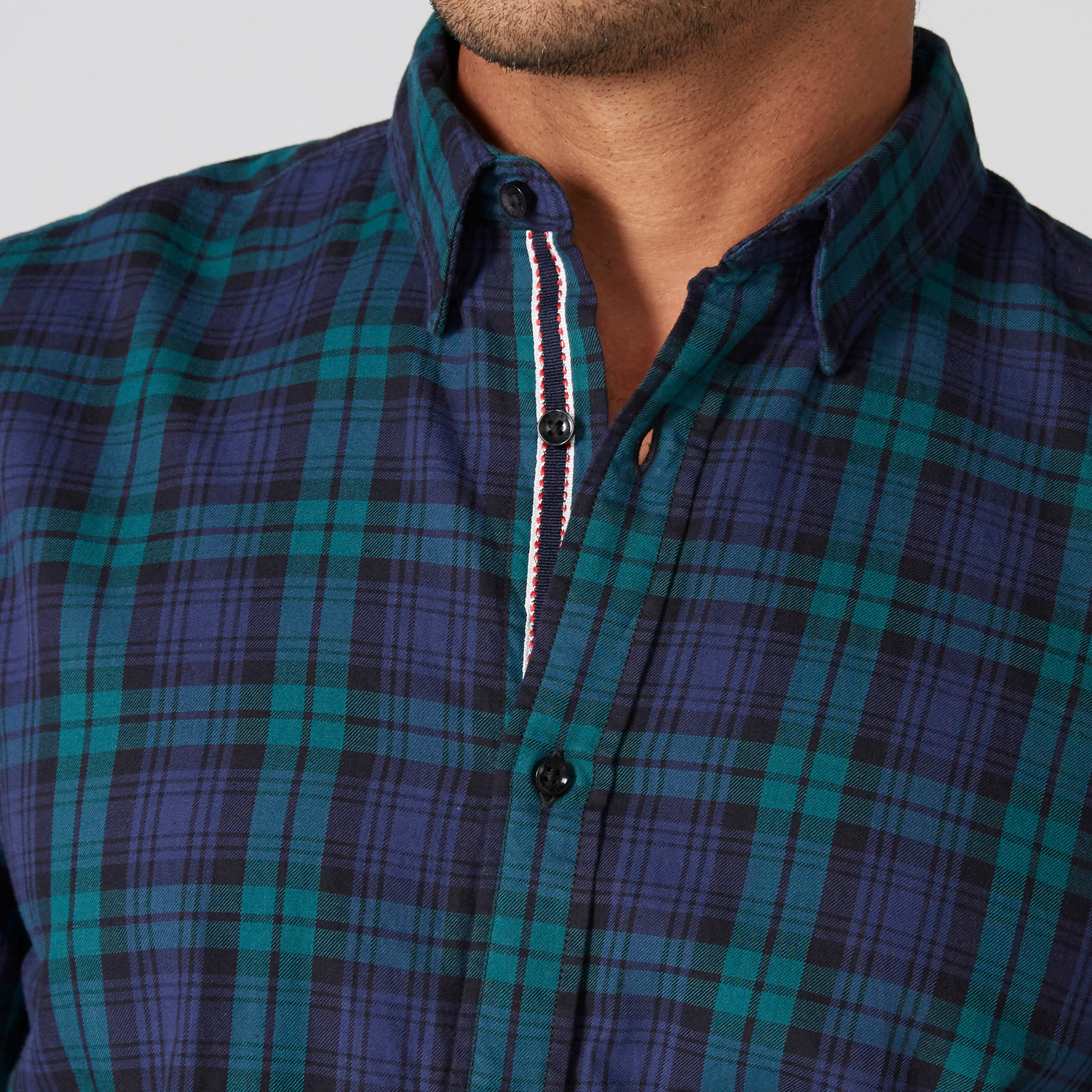 قميص كاروهات بأكمام طويلة وأزرار-men-clothing-shirts-image-3