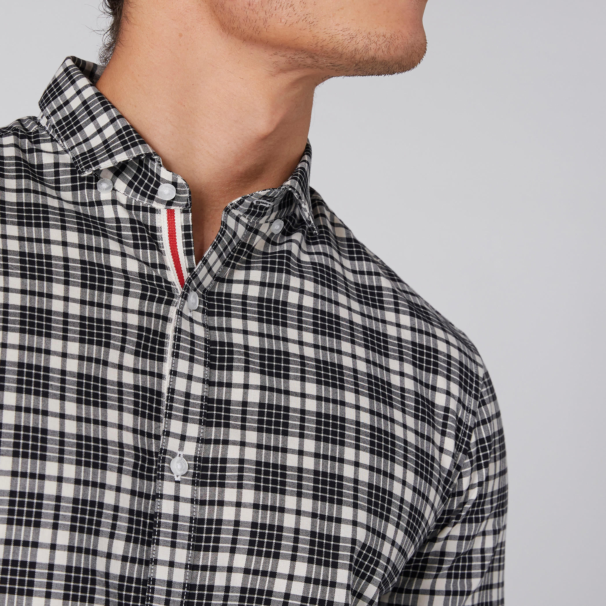 قميص كاروهات أكمام طويلة وأزرار-men-clothing-shirts-image-2