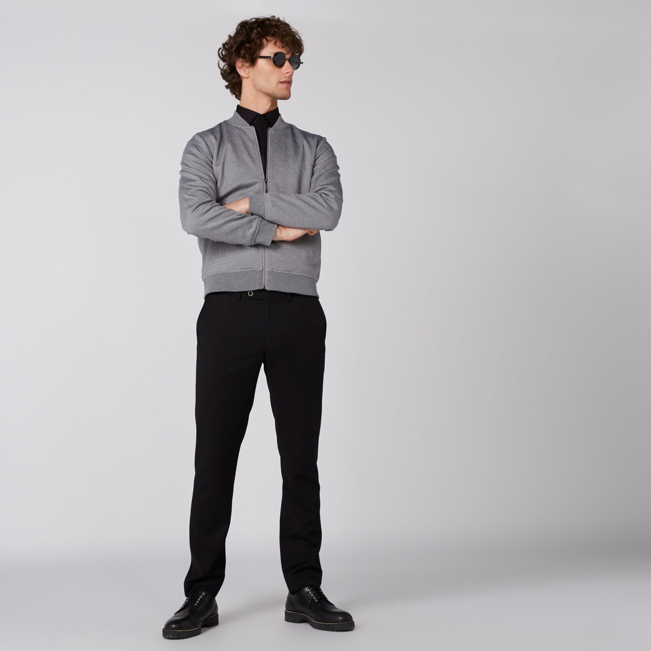 جاكيت بومبر بأكمام طويلة وجيب وسحّاب للإغلاق-men-clothing-jacketsandblazers-jackets-image-4