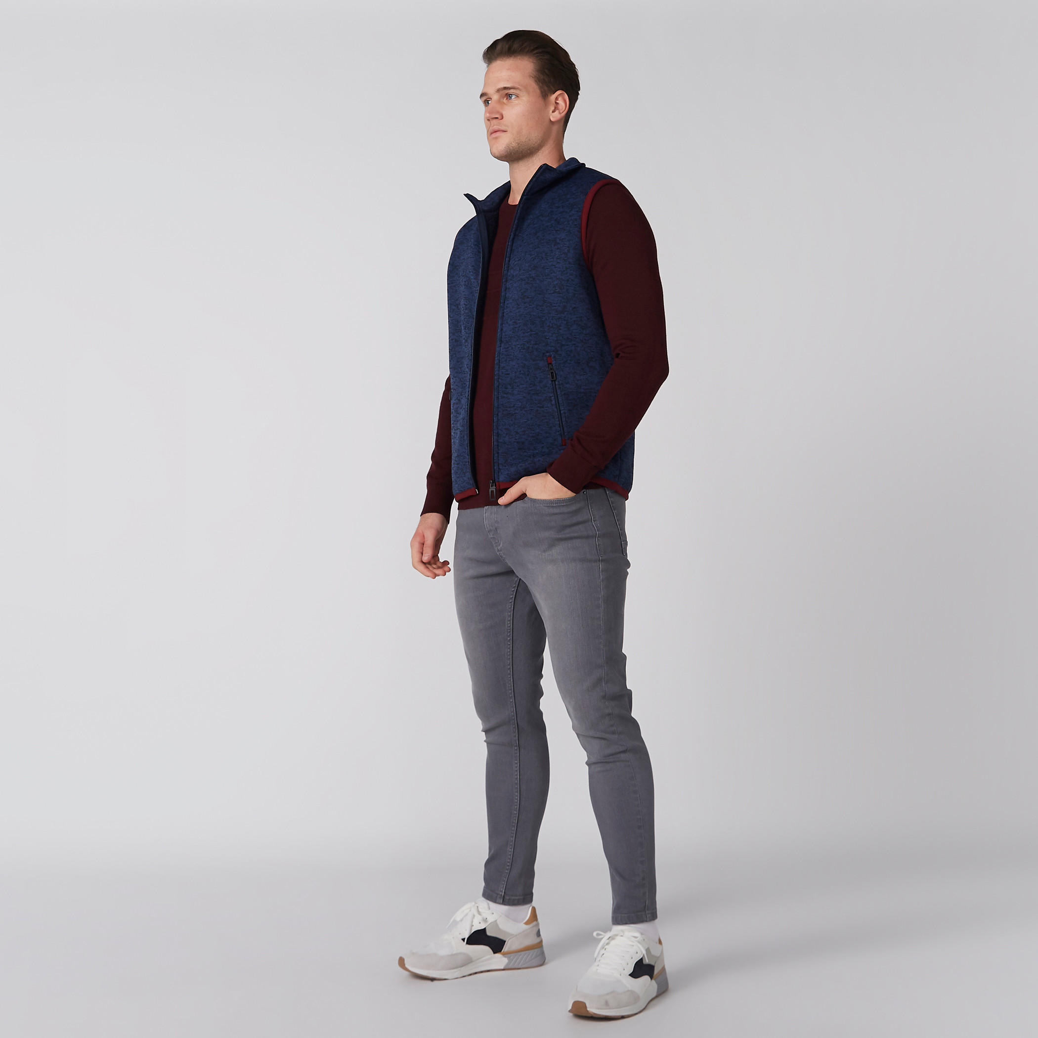Striped Sweater with Crew Neck and Long Sleeves-men-clothing-sweatersandpullovers-image-2
