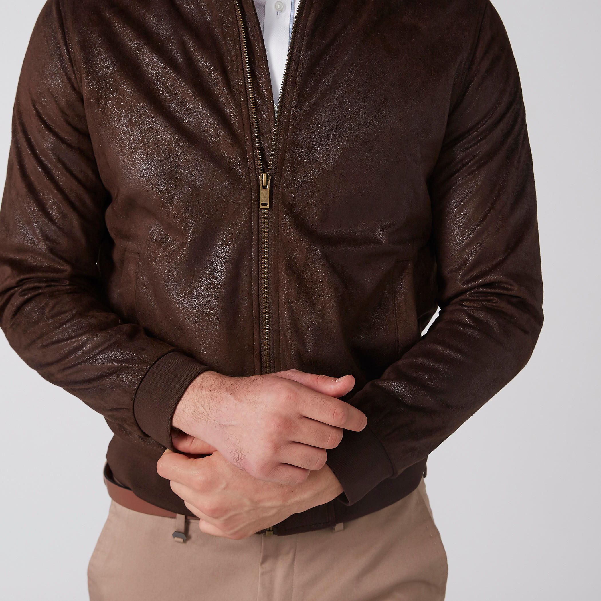Textured Bomber Jacket with Long Sleeves and Zip Closure-men-clothing-jacketsandblazers-jackets-image-3