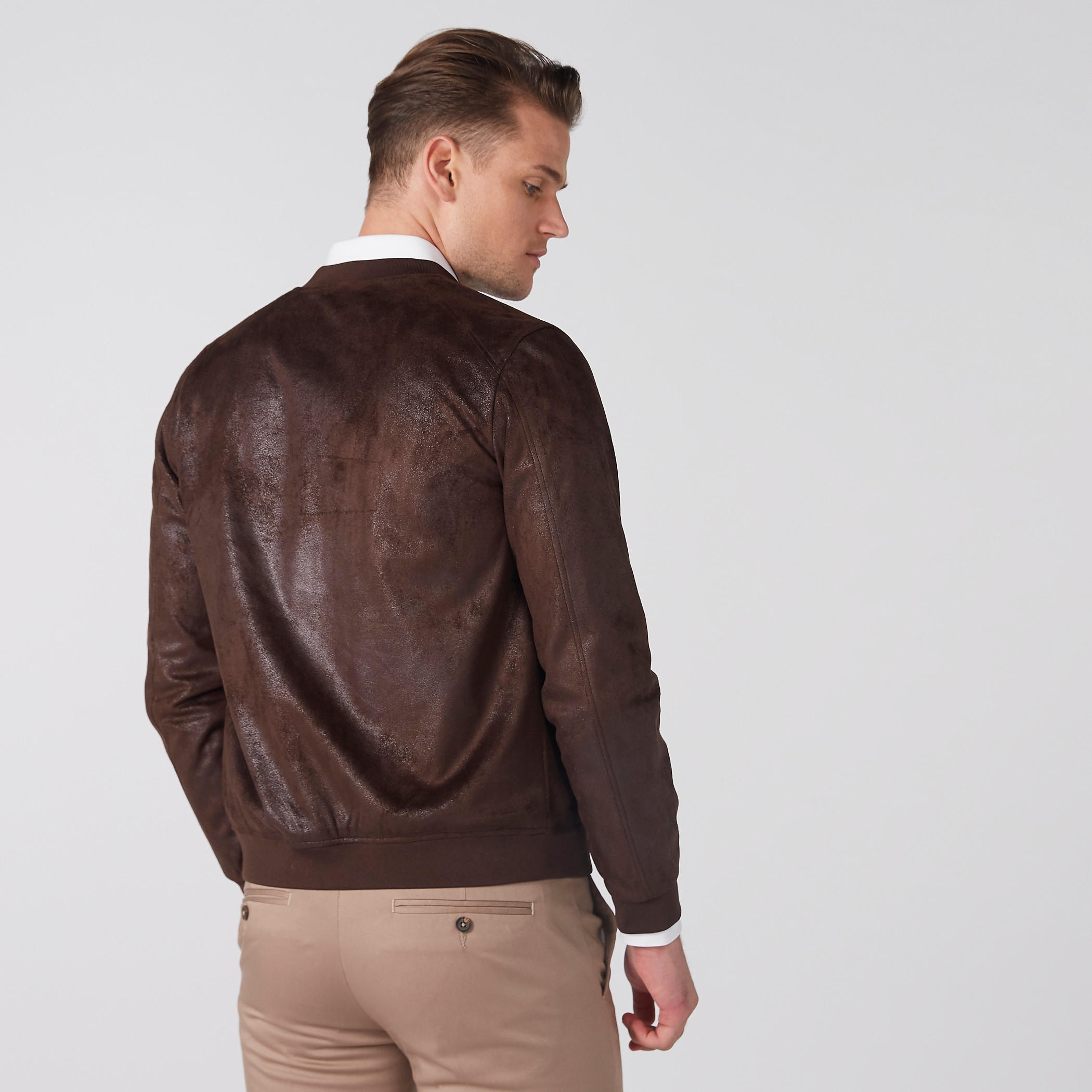 Textured Bomber Jacket with Long Sleeves and Zip Closure-men-clothing-jacketsandblazers-jackets-image-4