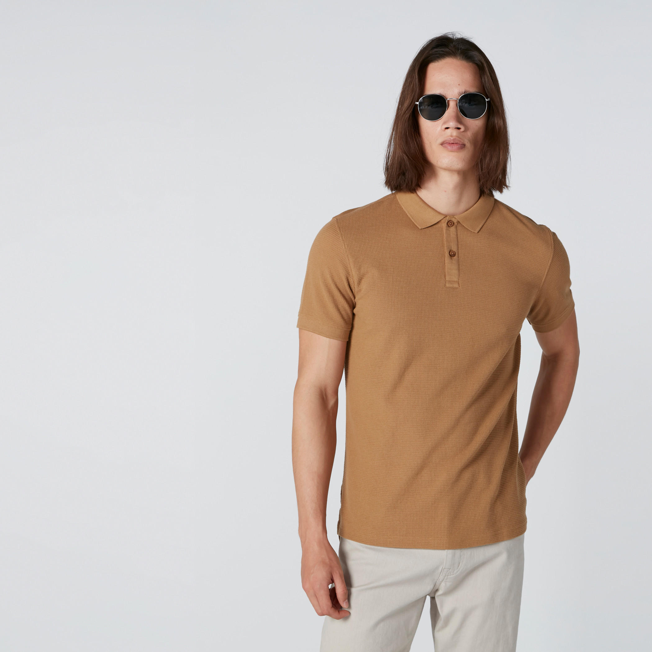 تيشيرت بياقة بولو وأكمام قصيرة-men-clothing-tshirtsandpolos-polos-image-1
