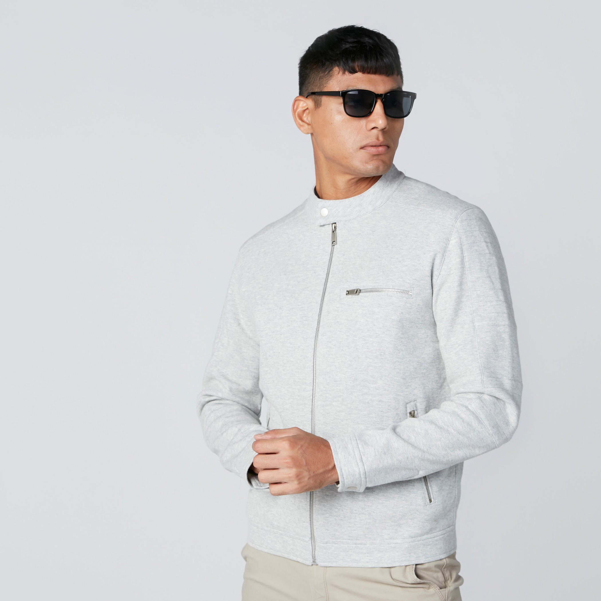 جاكيت بايكر بأكمام طويلة وسحّاب إغلاق وجيوب-men-clothing-jacketsandblazers-jackets-image-1