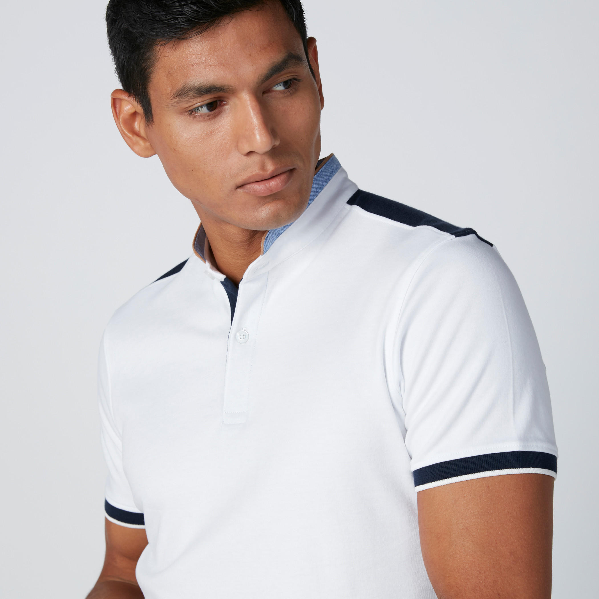 تيشيرت سليم فيت بياقة بولو وأكمام قصيرة-men-clothing-tshirtsandpolos-polos-image-4