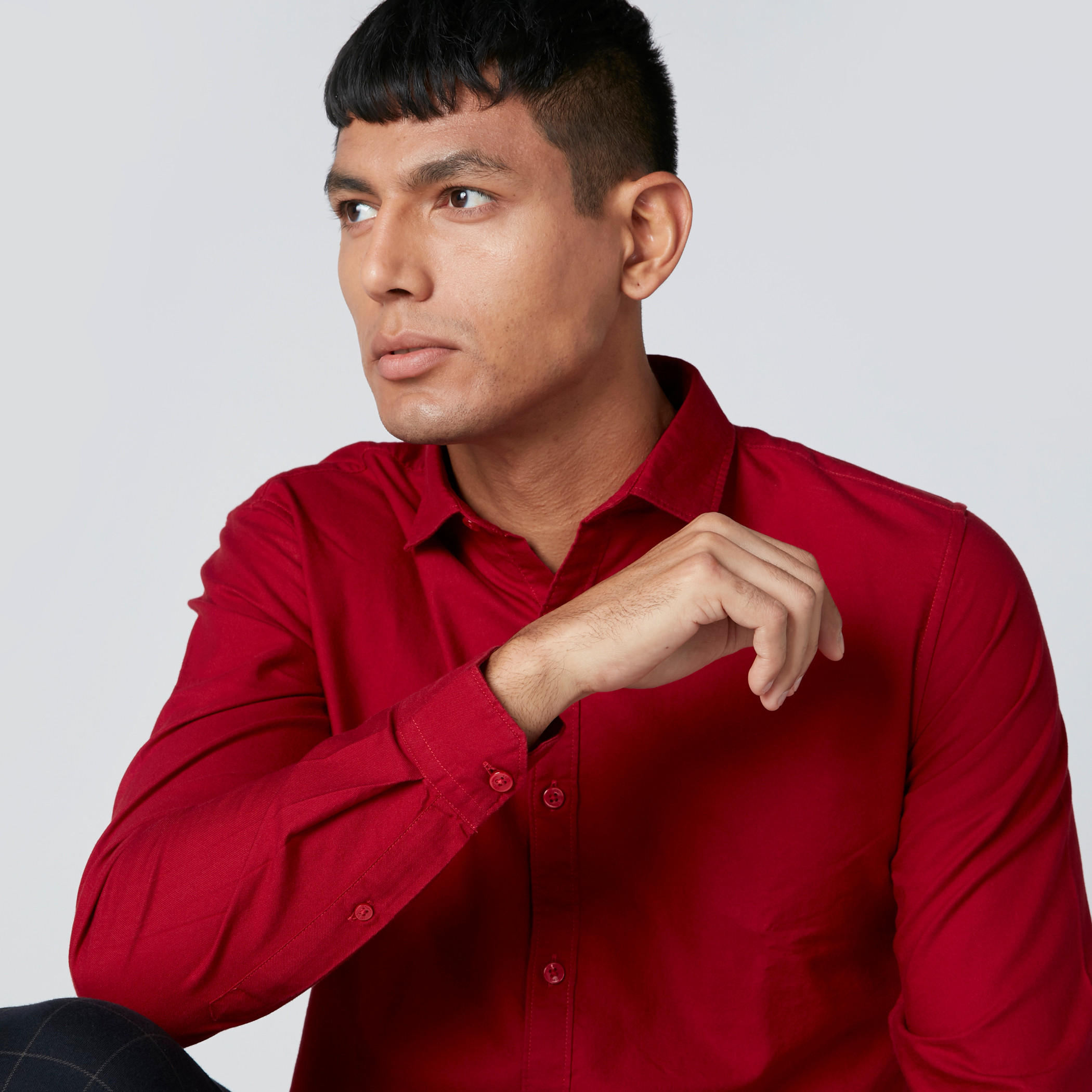 Long Sleeves Shirt in Slim Fit with Complete Placket-men-clothing-shirts-image-4