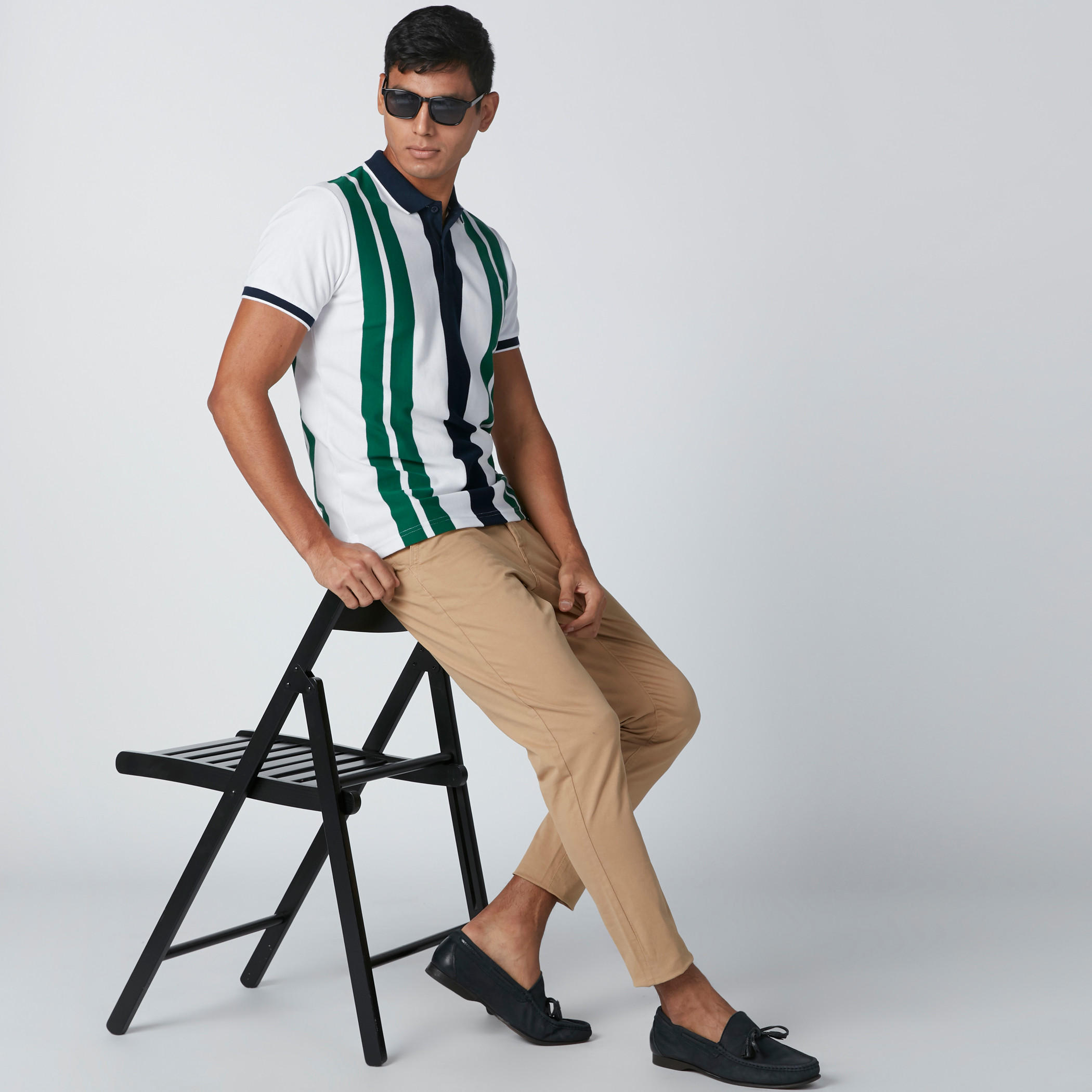 تيشيرت مقلّم بياقة بولو وأكمام قصيرة-men-clothing-tshirtsandpolos-polos-image-3