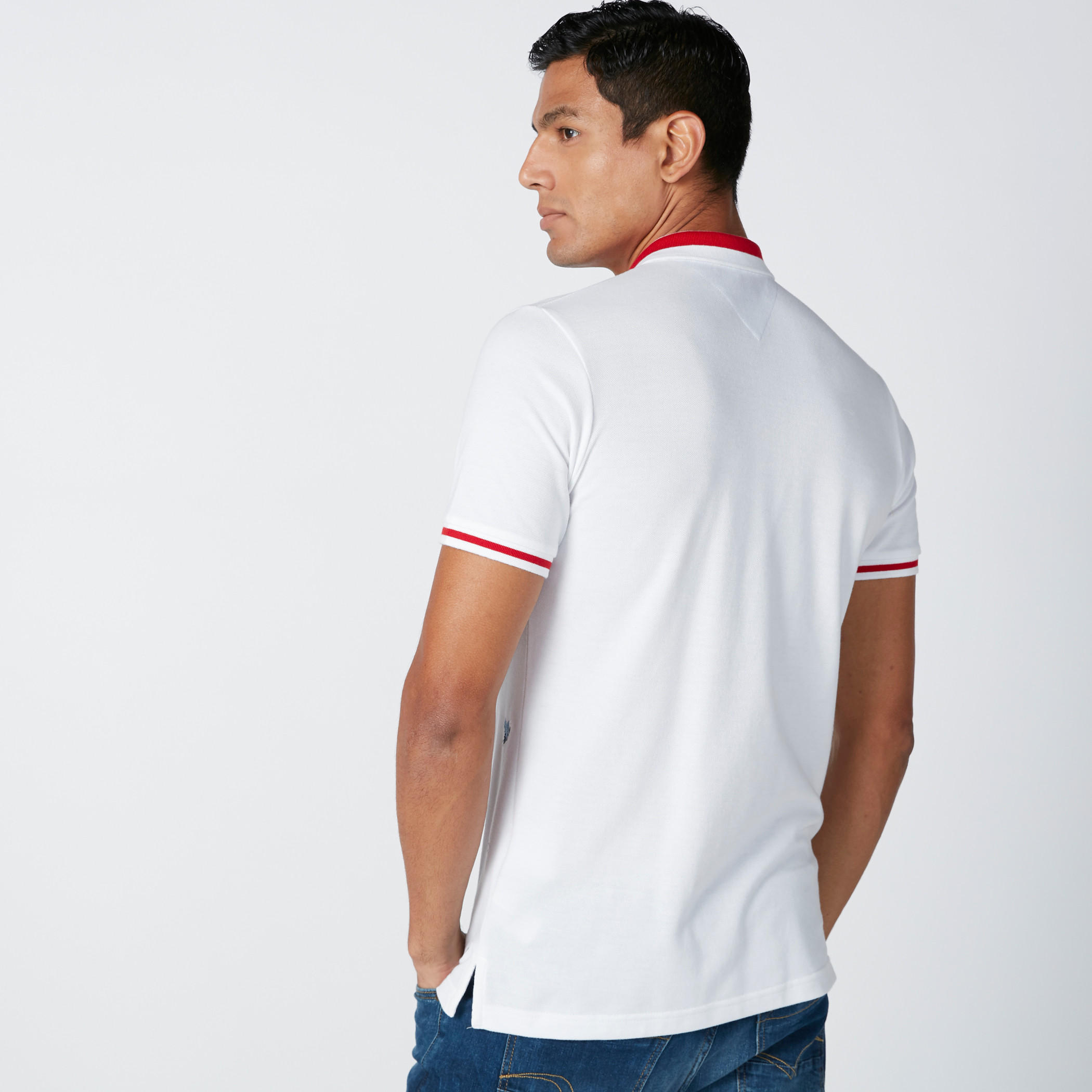 تيشيرت بياقة بولو وأكمام قصيرة وتطريز طائر-men-clothing-tshirtsandpolos-polos-image-2