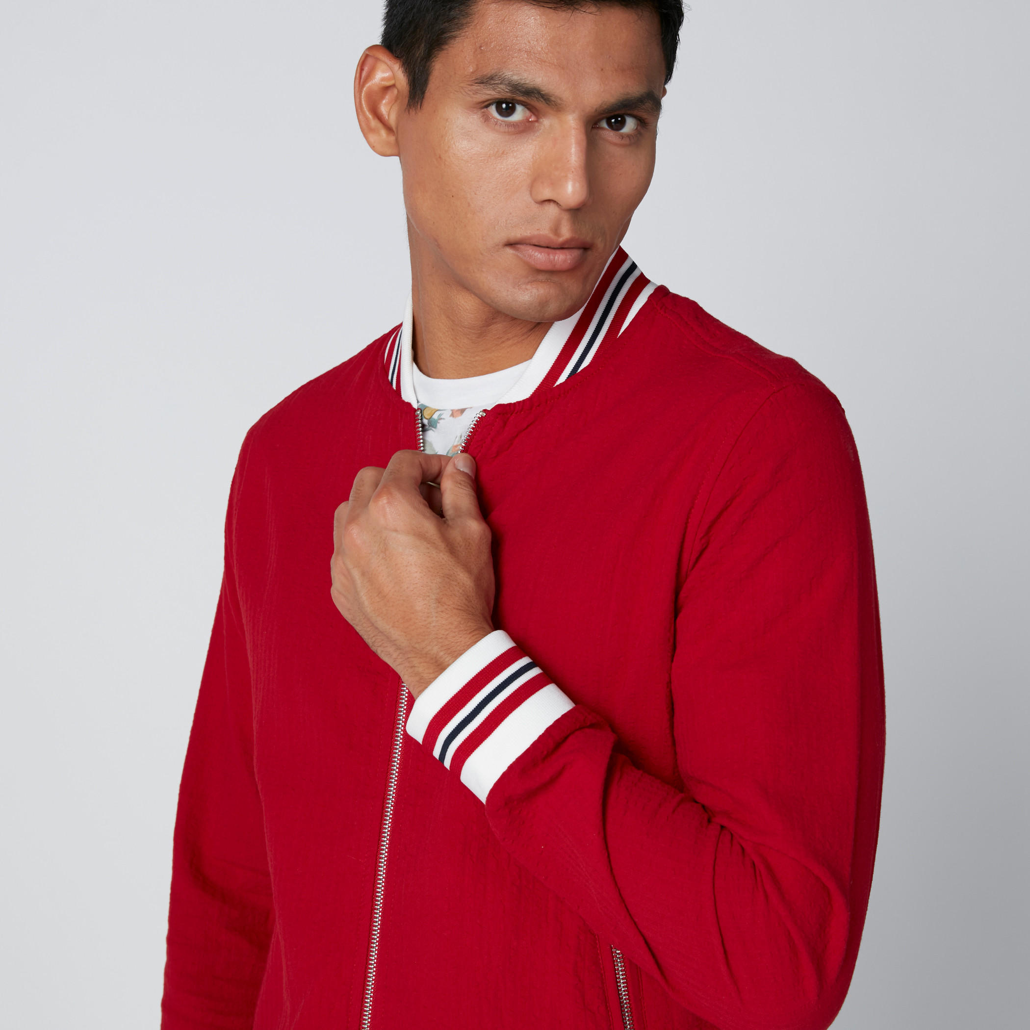 Bomber Jacket with Long Sleeves and Zip Closure-men-clothing-jacketsandblazers-jackets-image-4