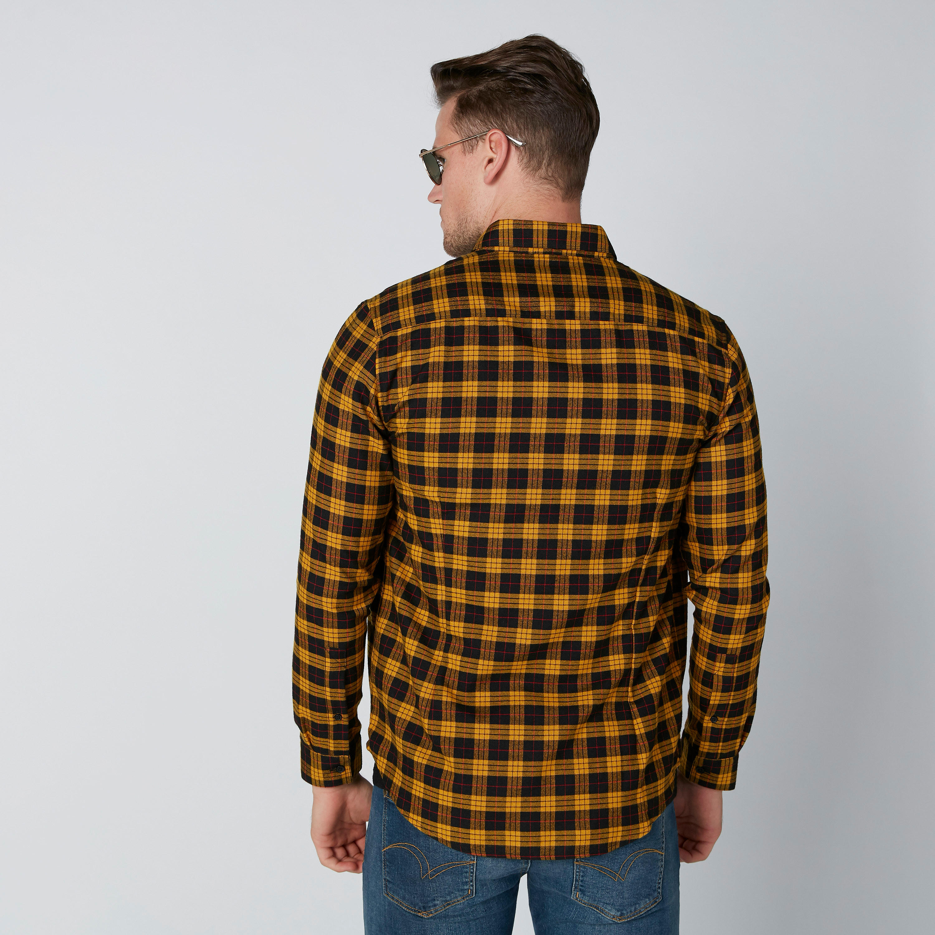 قميص كاروهات بأكمام طويلة وأزرار-men-clothing-shirts-image-2