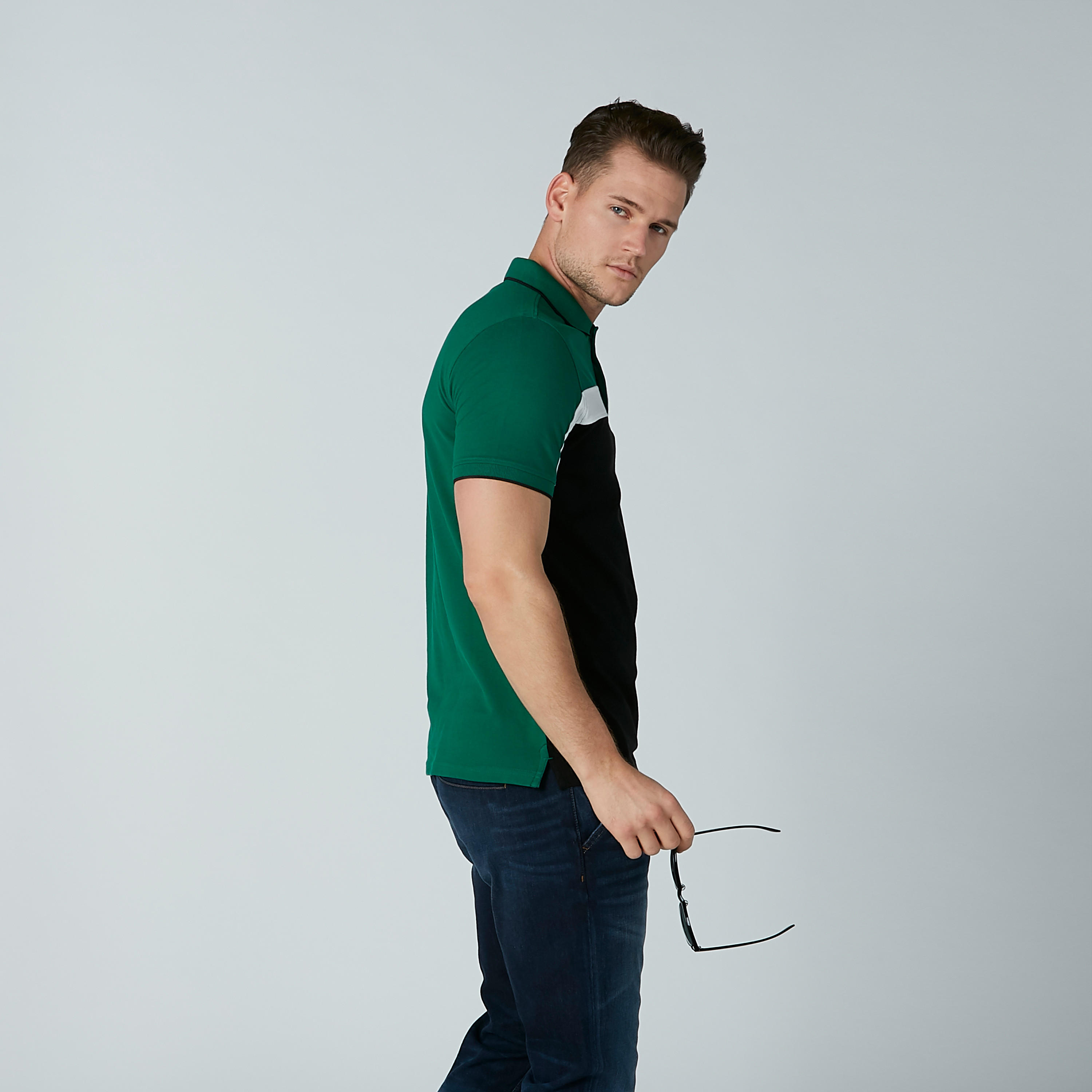 تيشيرت بياقة بولو وأكمام قصيرة-men-clothing-tshirtsandpolos-polos-image-1
