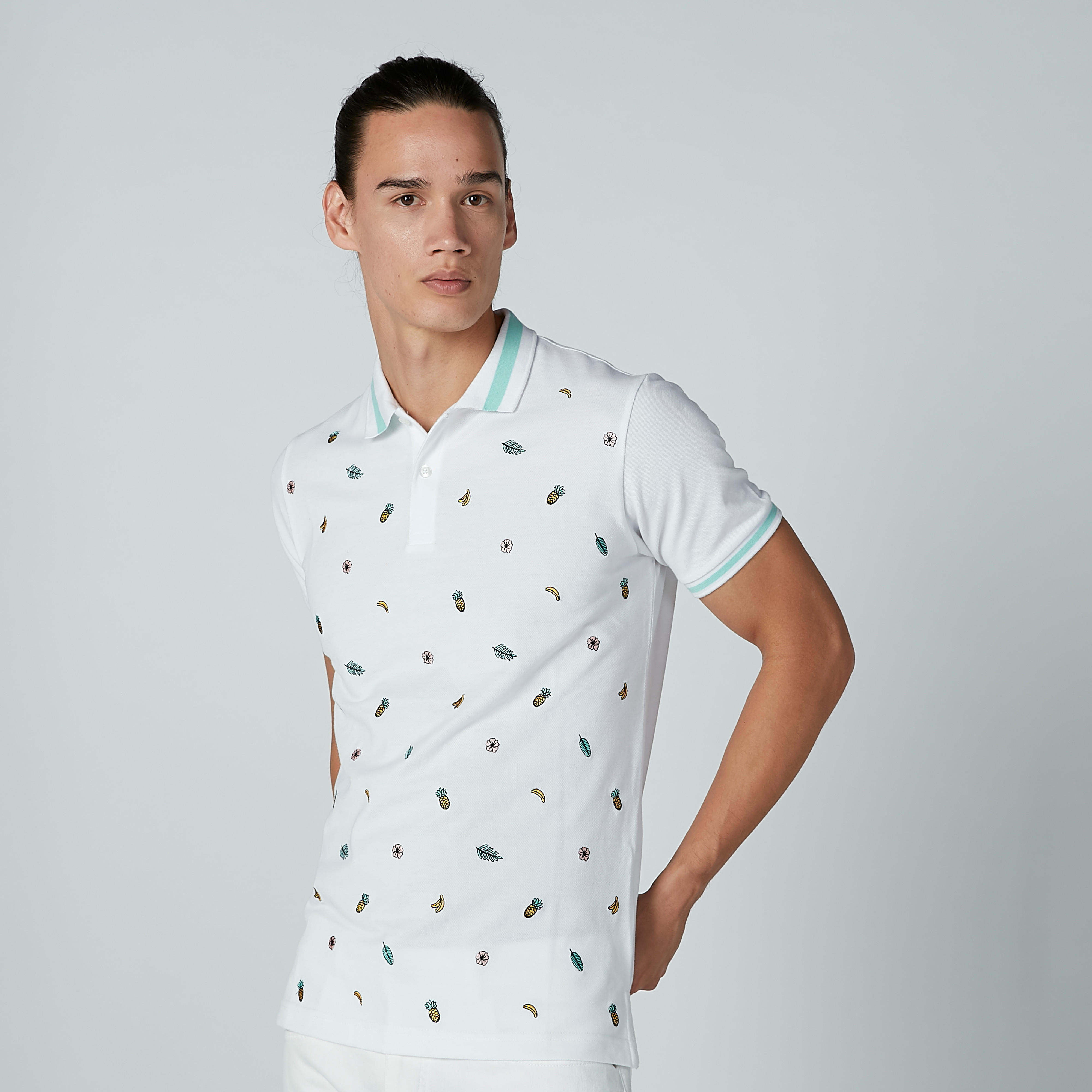 تيشرت بياقة بولو وأكمام قصيرة وطبعات-men-clothing-tshirtsandpolos-polos-image-2