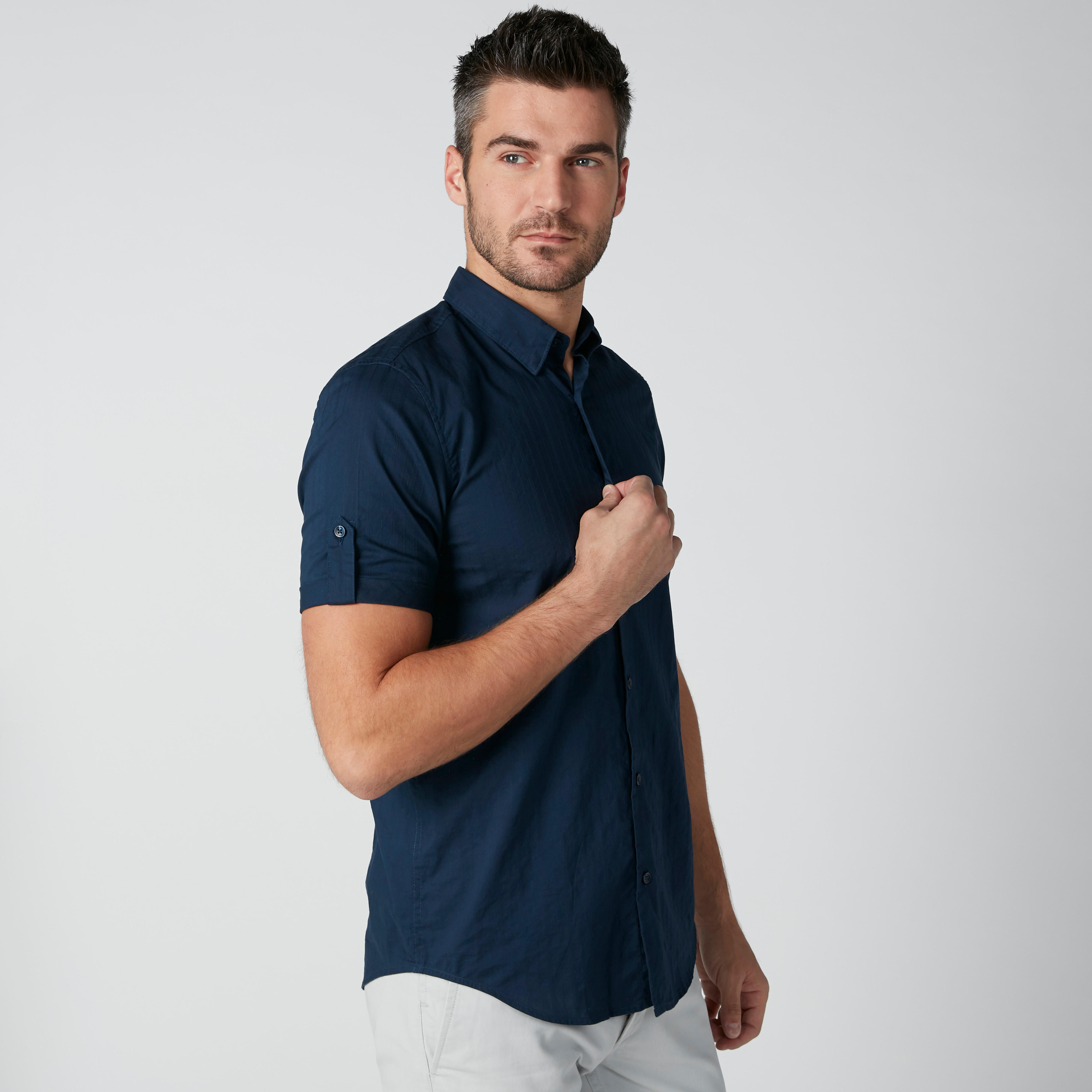 قميص بأكمام قصيرة وأزرار-men-clothing-shirts-image-6