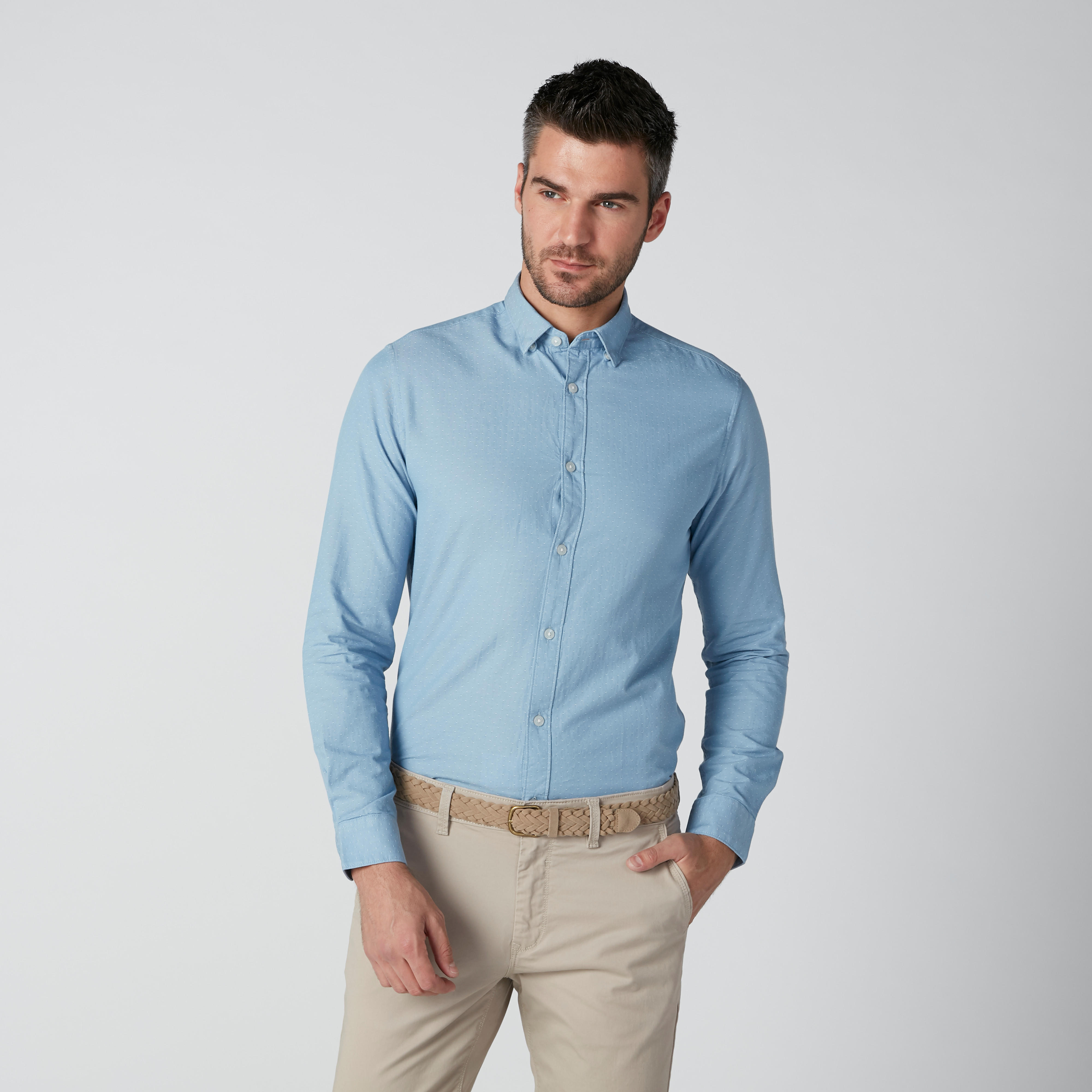 قميص بأكمام طويلة وأزرار-men-clothing-shirts-image-2