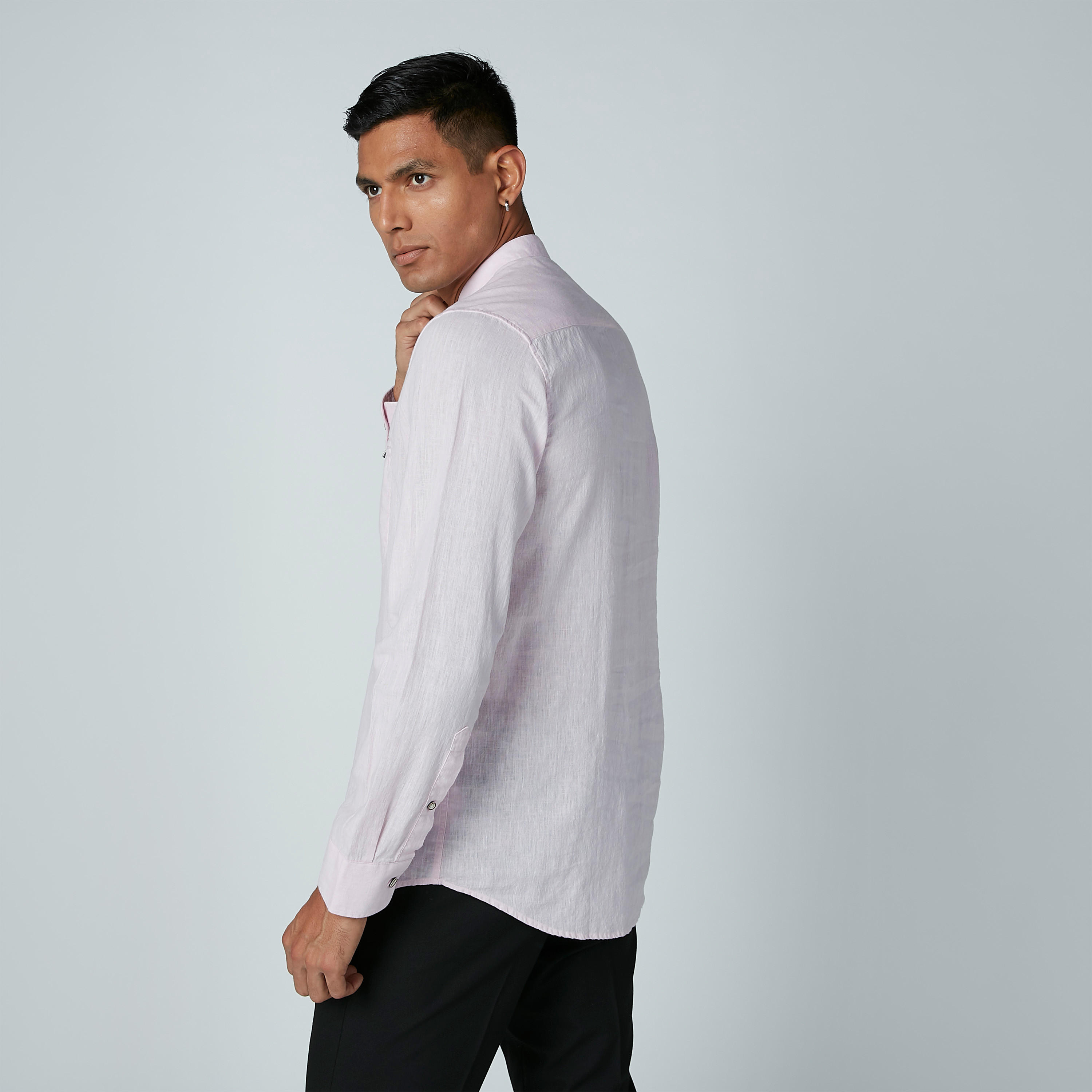 قميص طويل بياقة ماندارين-men-clothing-shirts-image-3