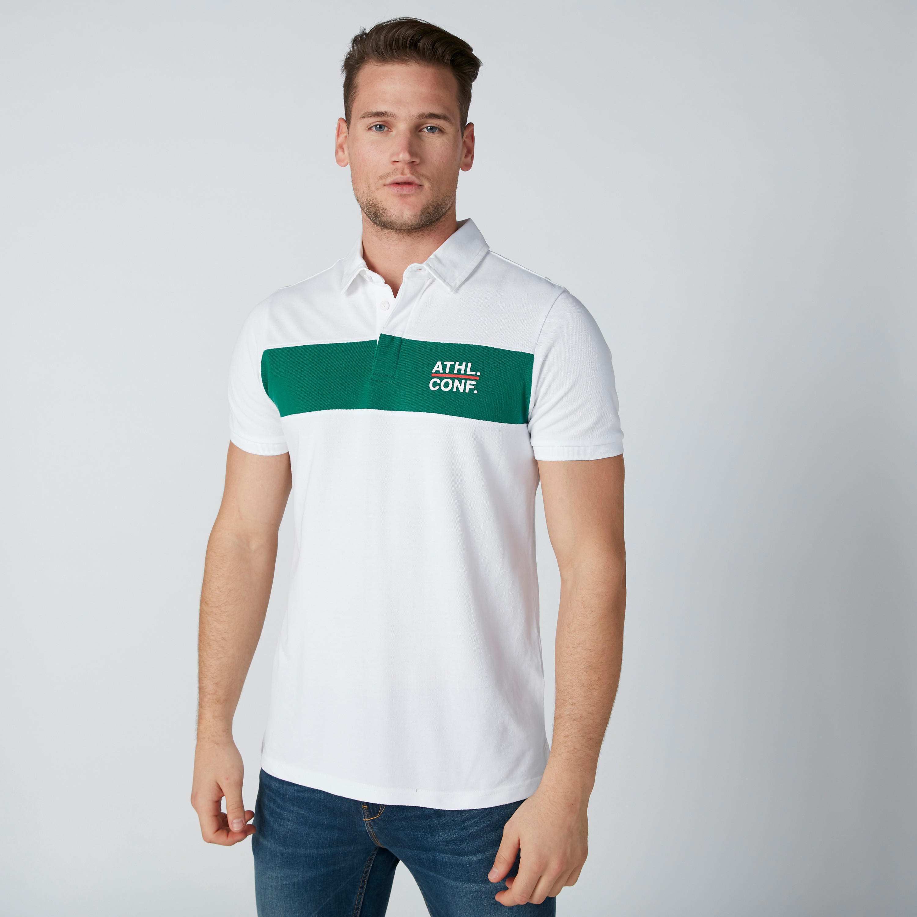 تيشيرت بياقة بولو وتزيينات مطرزة-men-clothing-tshirtsandpolos-polos-image-3