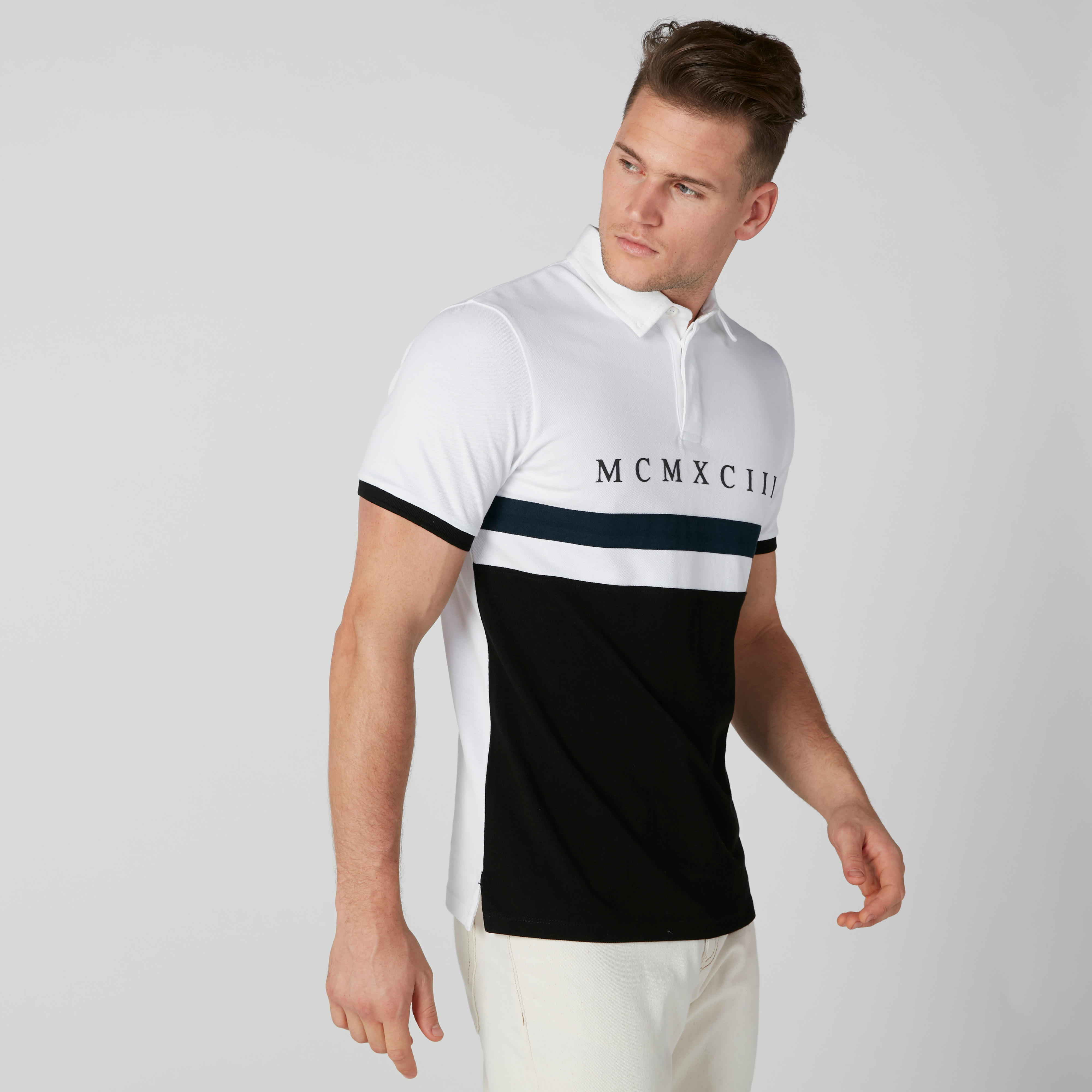 تيشيرت بياقة بولو وأكمام قصيرة وطبعات-men-clothing-tshirtsandpolos-polos-image-1