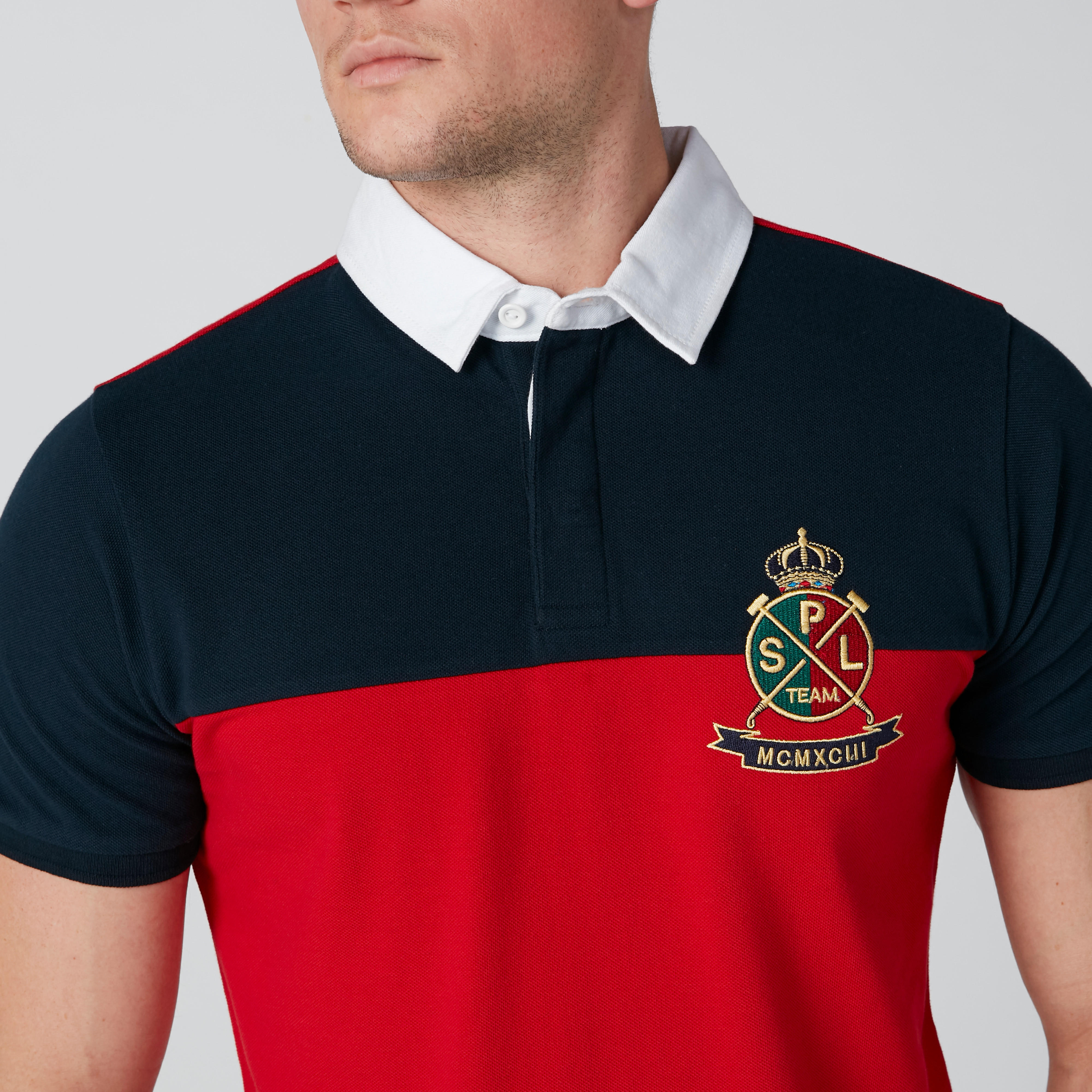 Embroidered T-Shirt with Polo Neck and Short Sleeves-men-clothing-tshirtsandpolos-polos-image-4