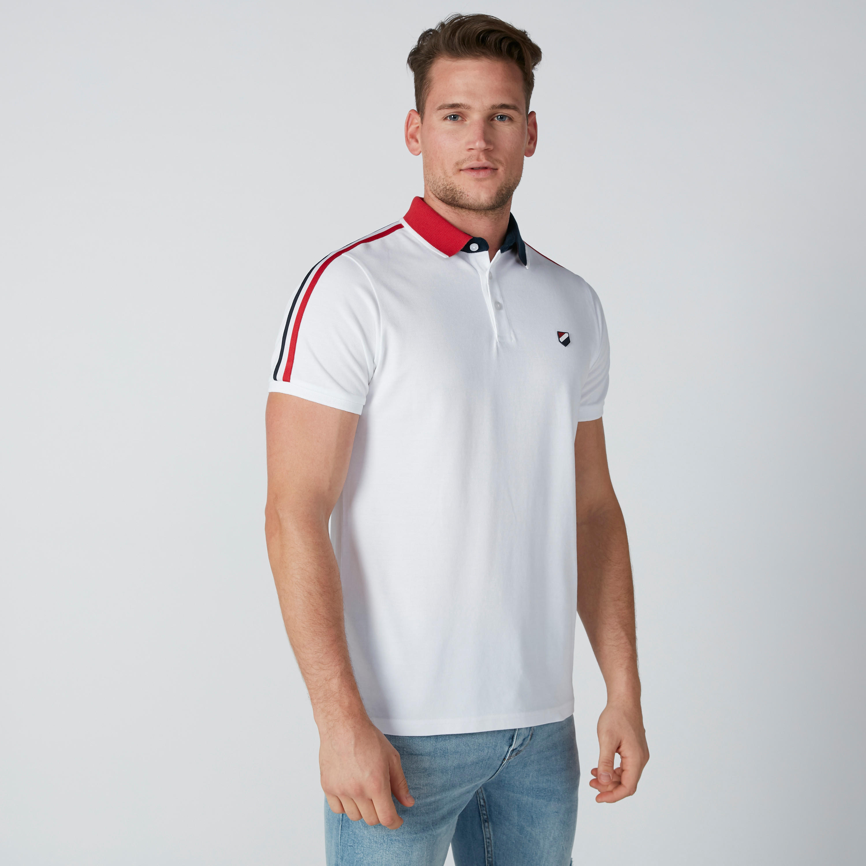 تيشيرت بياقة بولو وشريطة-men-clothing-tshirtsandpolos-polos-image-3