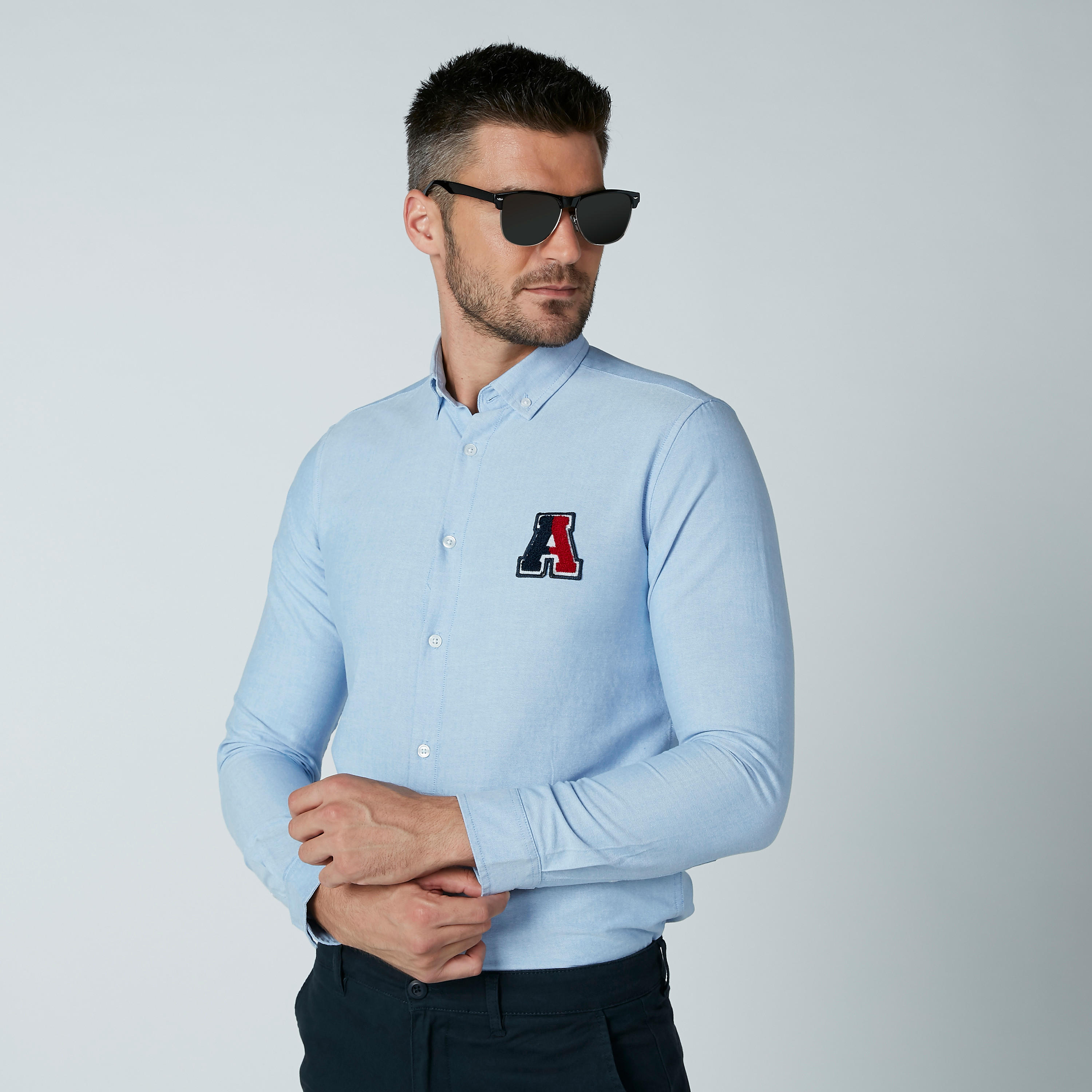 قميص بأكمام طويلة وأزرار وتزيينات-men-clothing-shirts-image-1