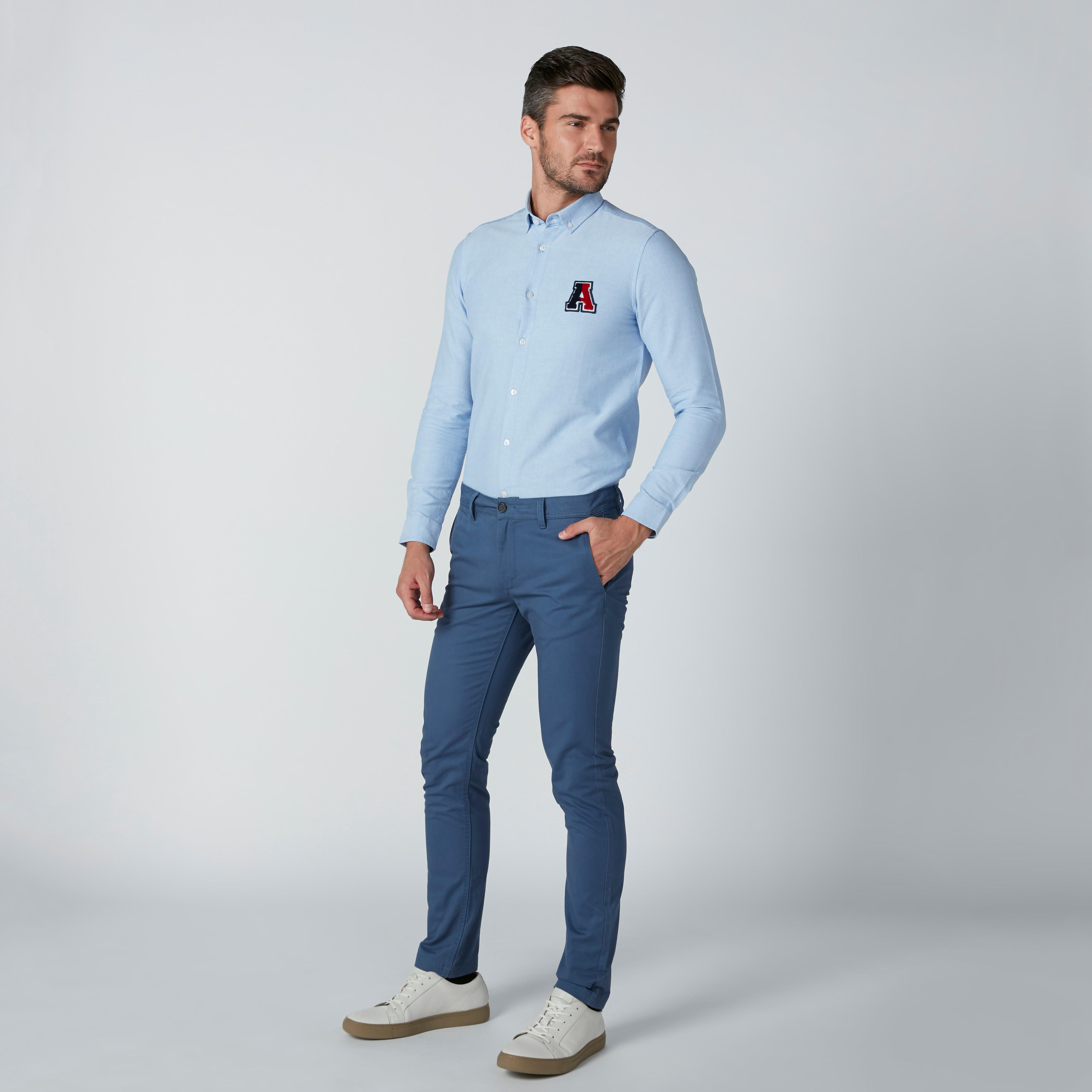 قميص مطرز بأكمام طويلة-men-clothing-shirts-image-1