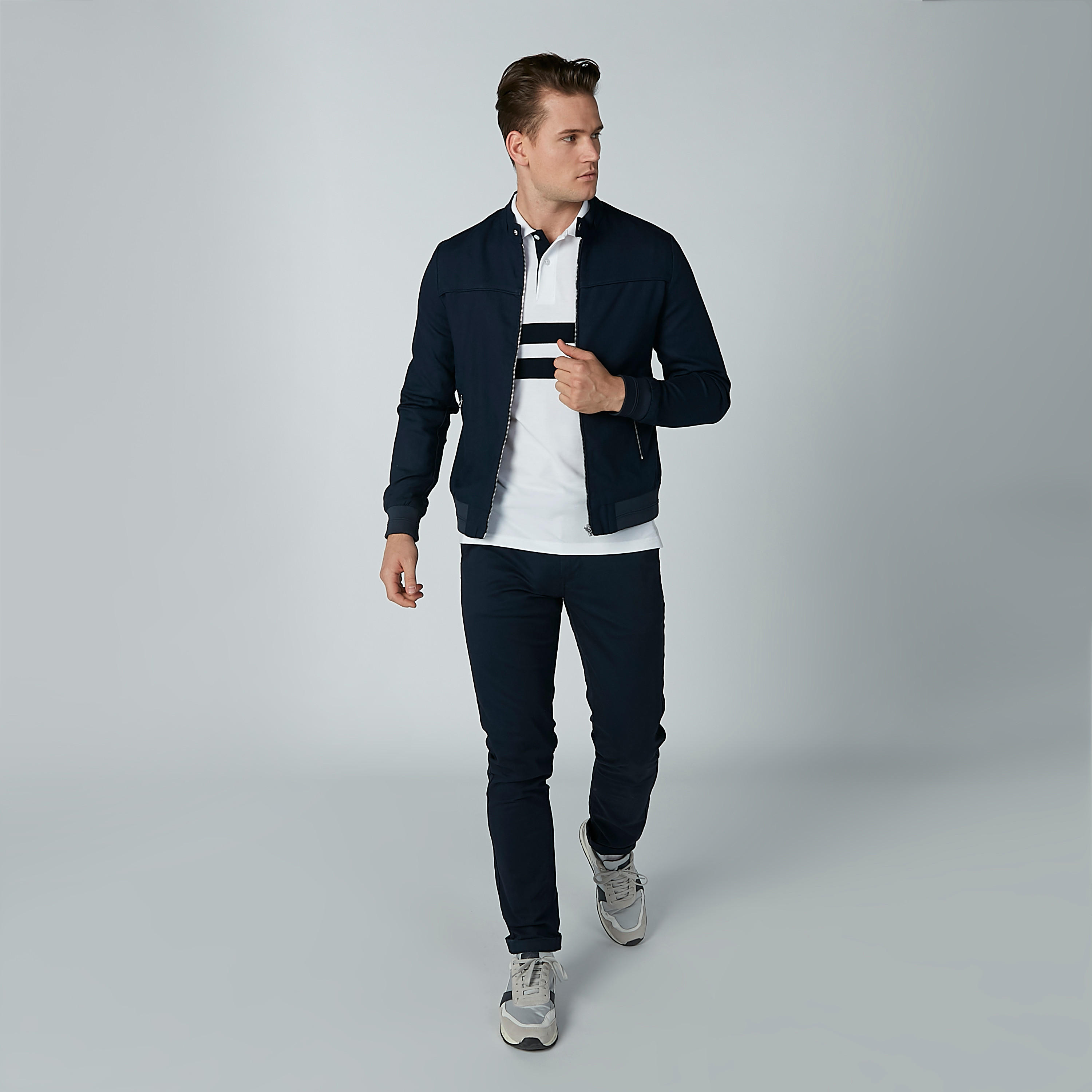 جاكيت بومبر بأكمام طويلة وجيوب كانجارو-men-clothing-jacketsandblazers-jackets-image-2
