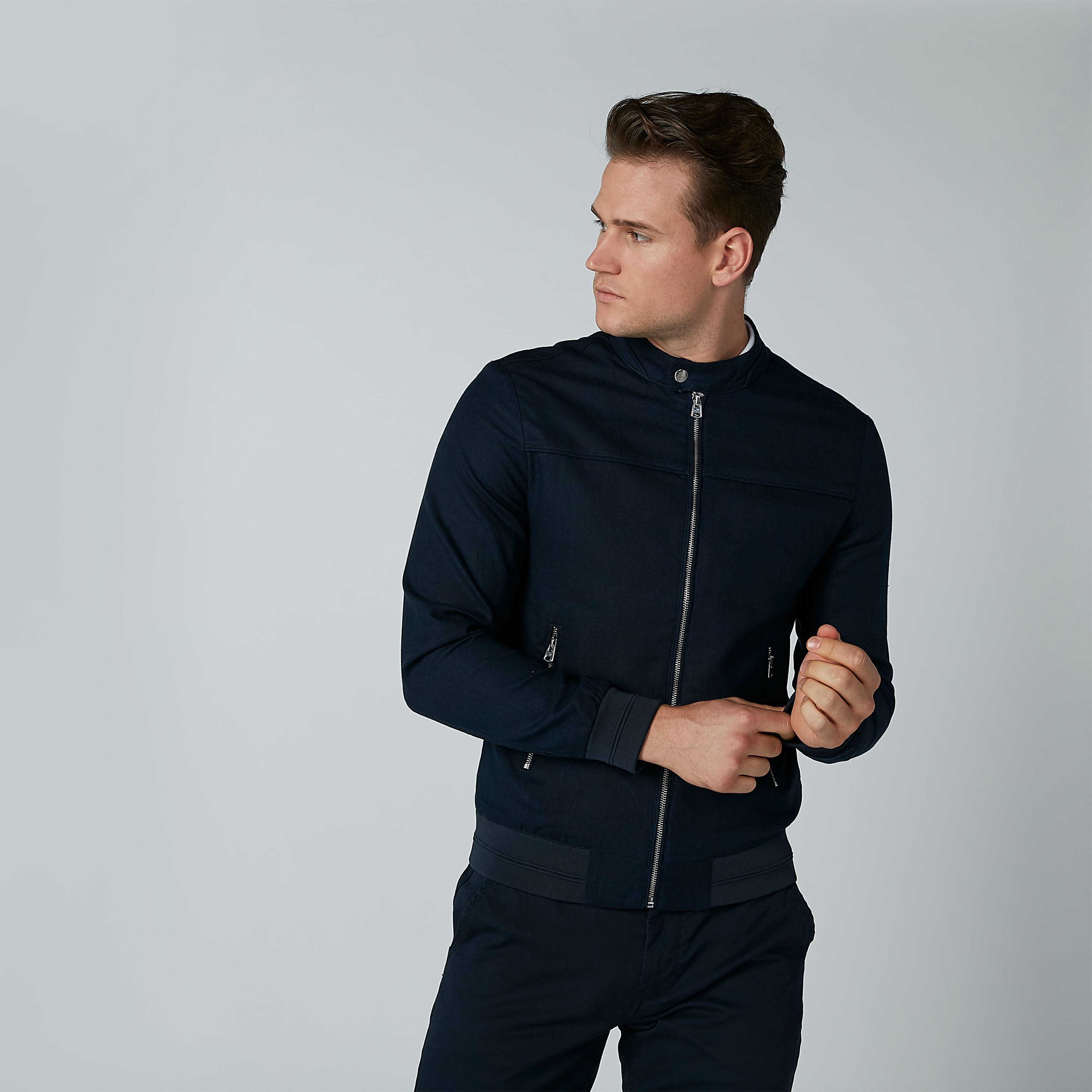 جاكيت بومبر بأكمام طويلة وجيوب كانجارو-men-clothing-jacketsandblazers-jackets-image-4