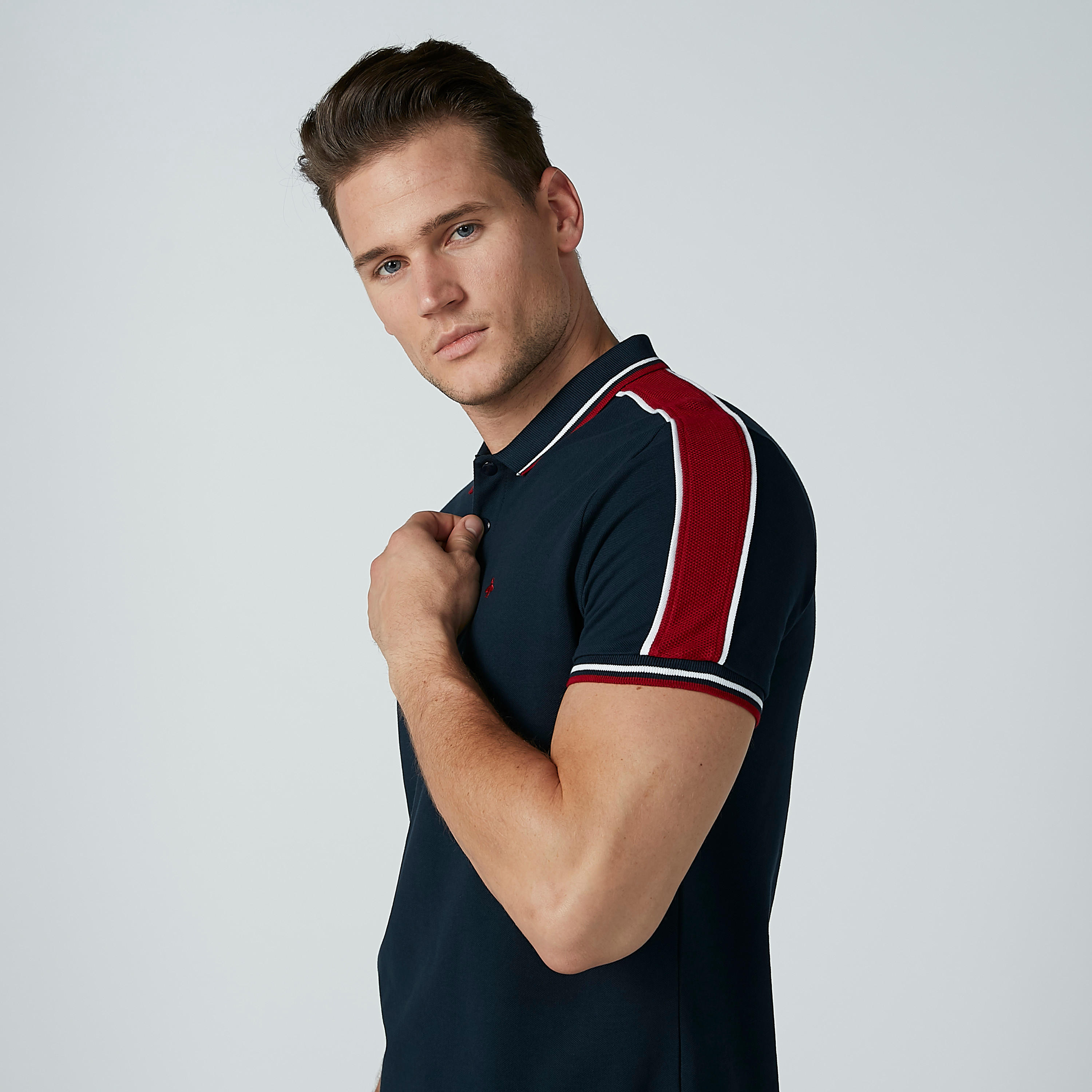 تيشيرت بياقة بولو وأكمام قصيرة-men-clothing-tshirtsandpolos-polos-image-1