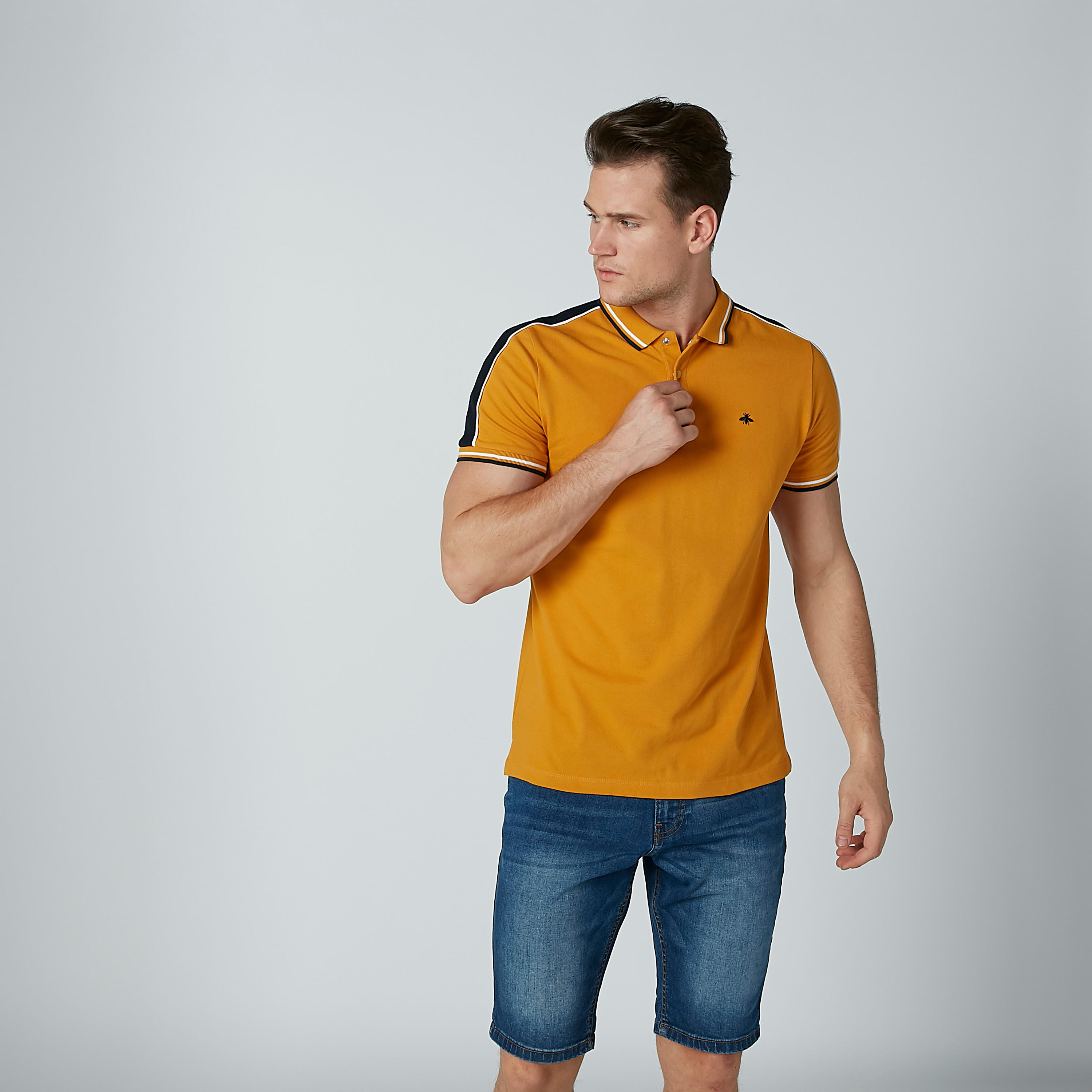 تيشيرت بياقة بولو وأكمام قصيرة-men-clothing-tshirtsandpolos-polos-image-1
