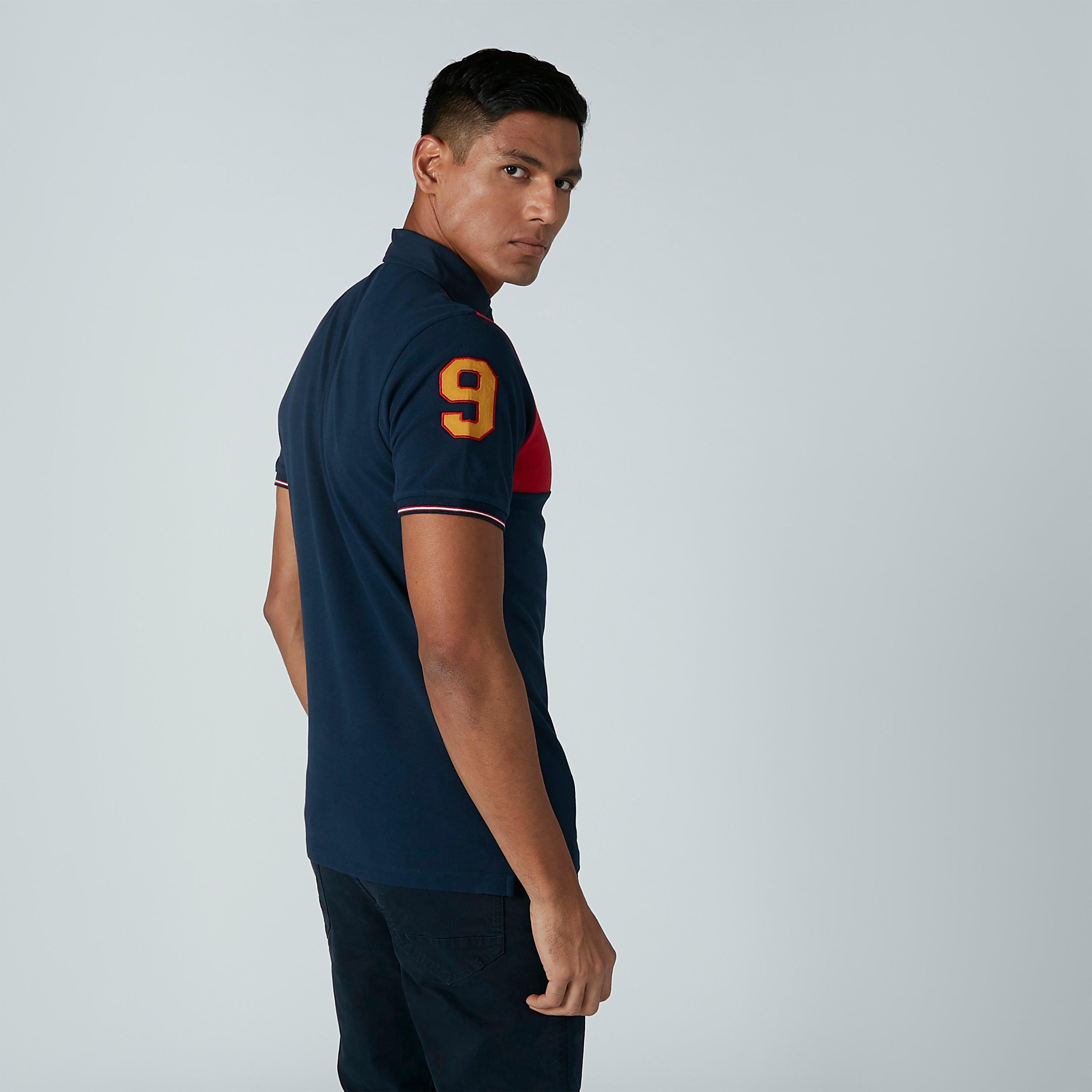 تيشيرت مطرّز بياقة بولو وأكمام قصيرة-men-clothing-tshirtsandpolos-polos-image-4